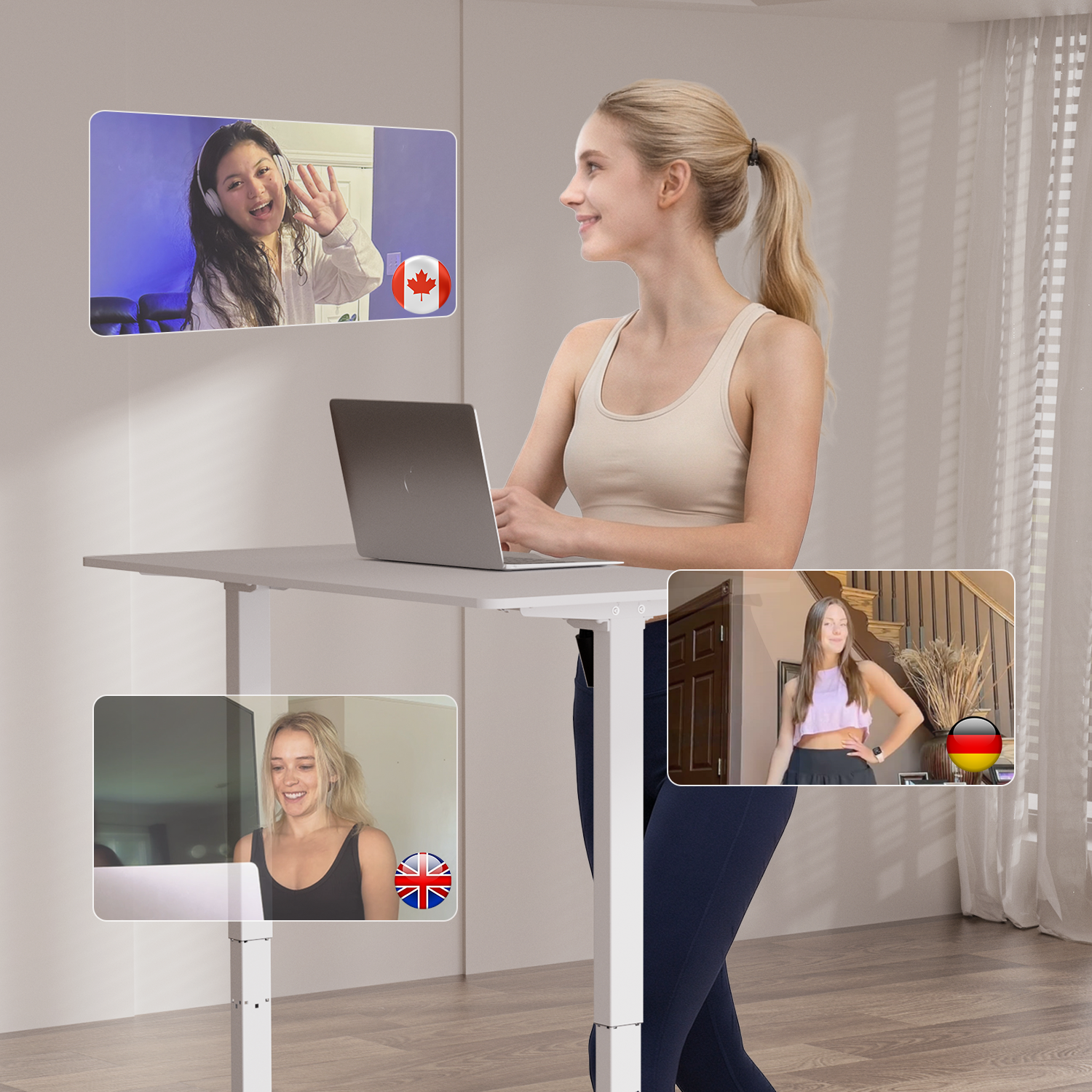 Valentine's Gift 7% Incline Under-Desk Walking Pad Treadmill - Black Pink