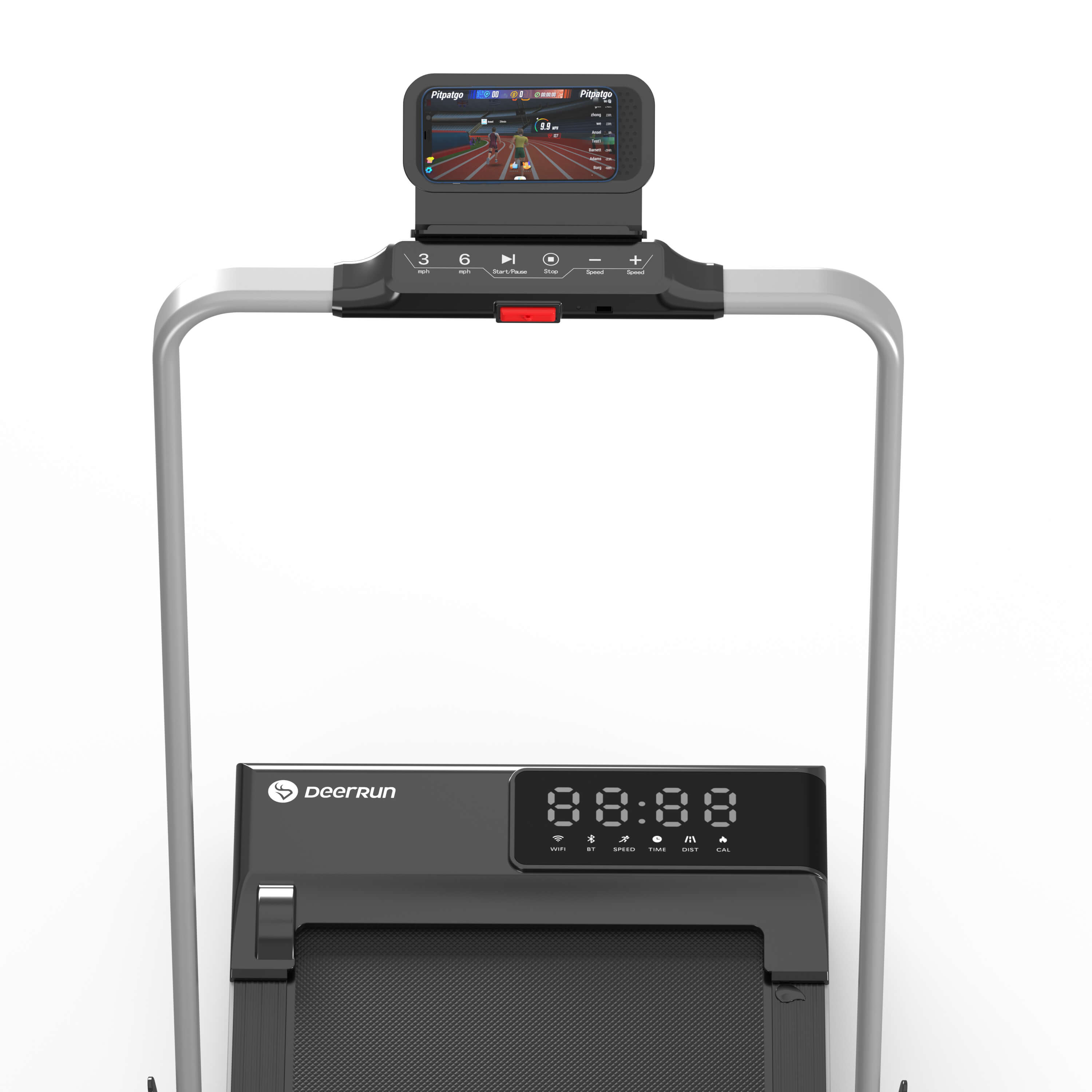 DeerRun A5 Pro Smart 2 in 1 Folding Treadmill Silver