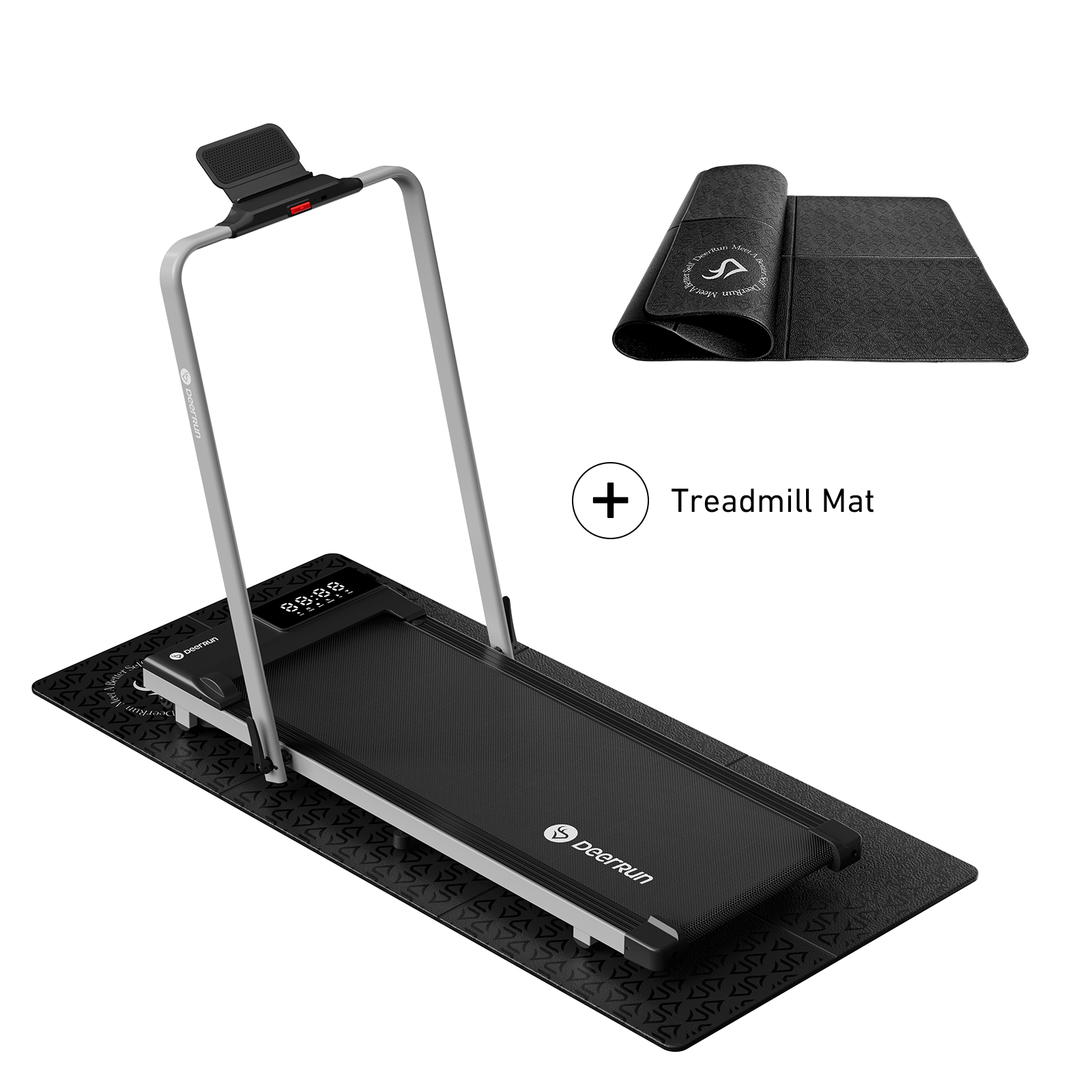 DeerRun A5 Pro Smart 2 in 1 Folding Treadmill Silver