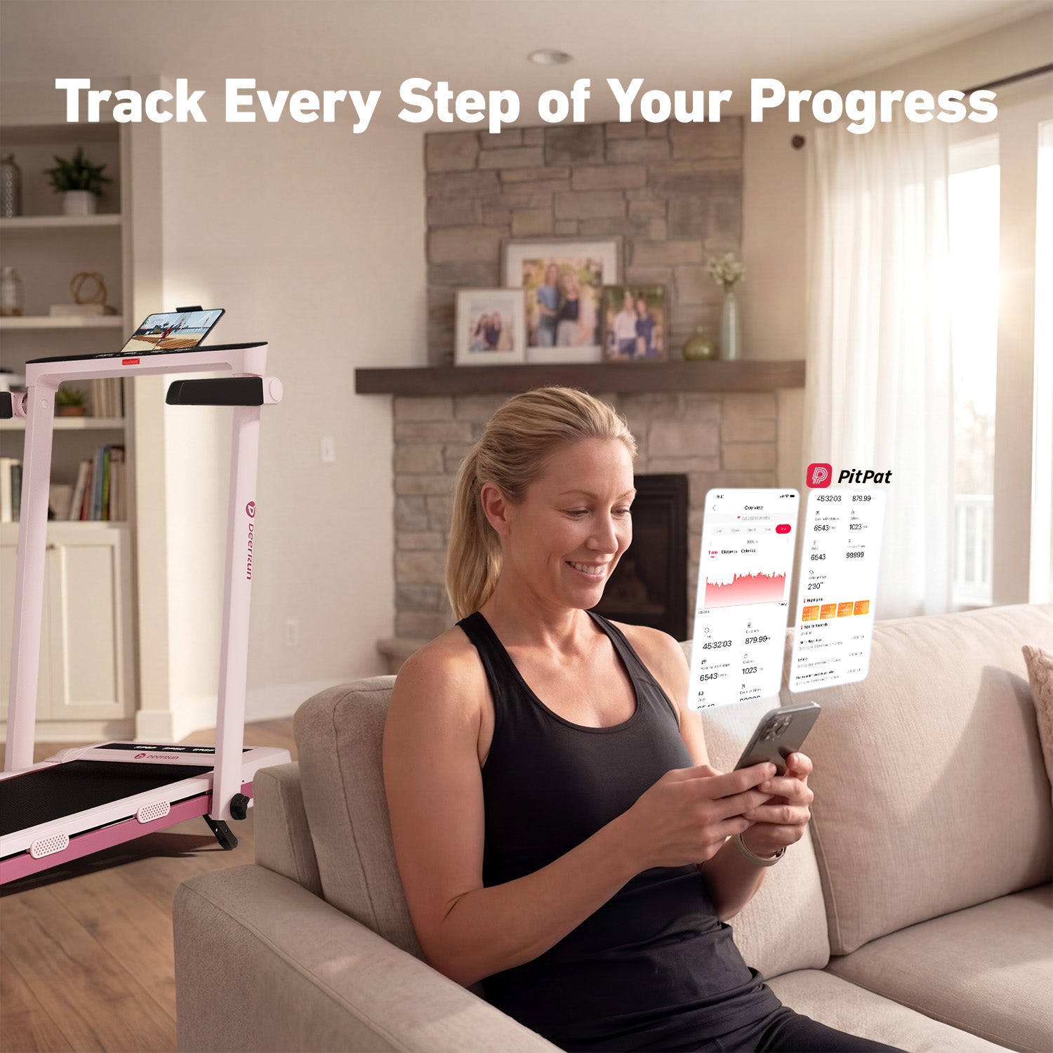 DeerRun Perfect Mother's Day Gift 12% Auto Incline Limited Edition Treadmill | Home Fitness Gift