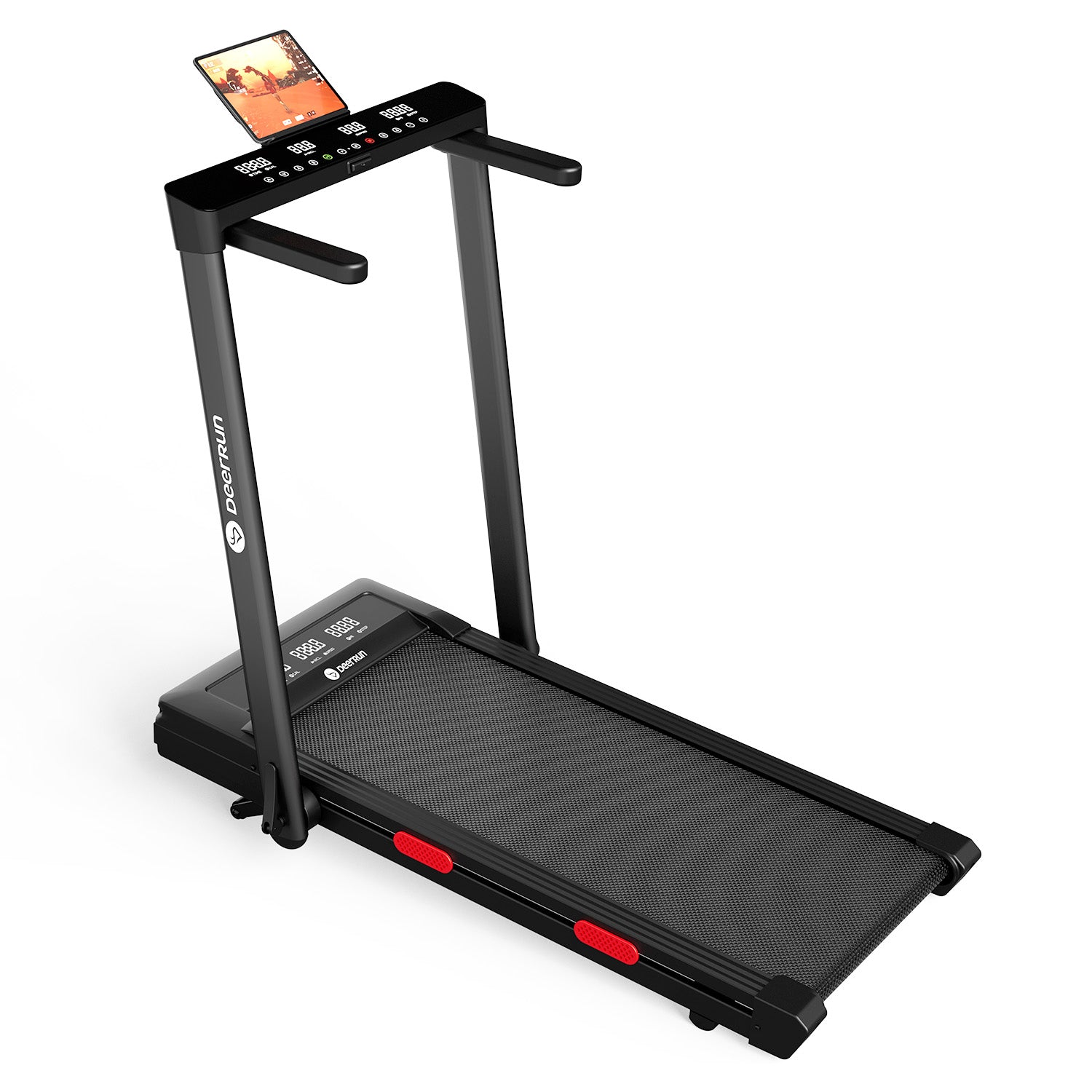 DeerRun Z10 Pro Muse Type 2 in 1 Foldable Treadmill with Remote Control, 12% Auto Incline - Black