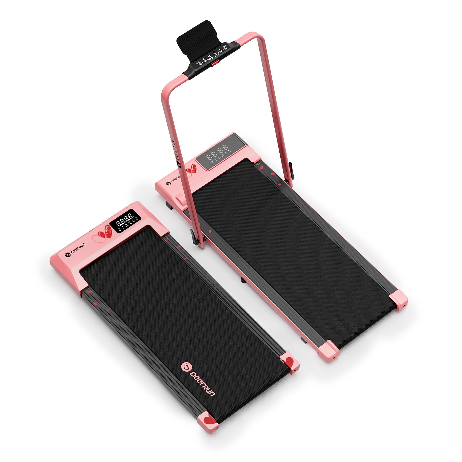 DeerRun & Valentine's Day Smart Under Desk Walkingpad Treadmill - Heart Beats Model Limited Edition