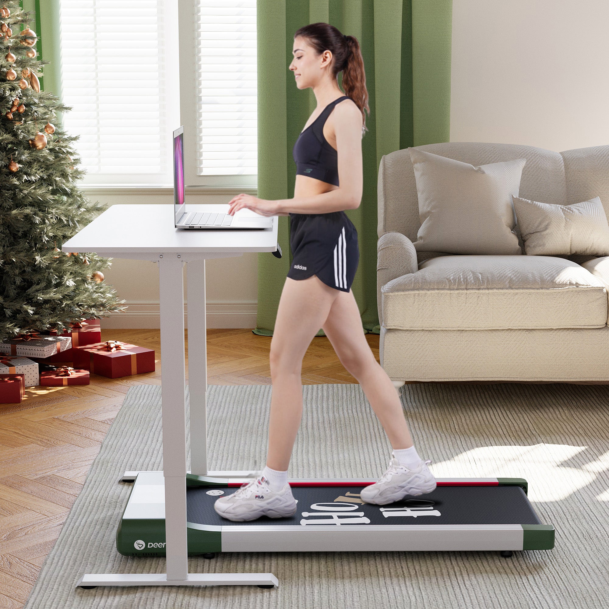 DeerRun＆Christmas Co-Branded Walking Pad Treadmill - A Globally Unique Christmas Gift, Only Sold on the Official Website