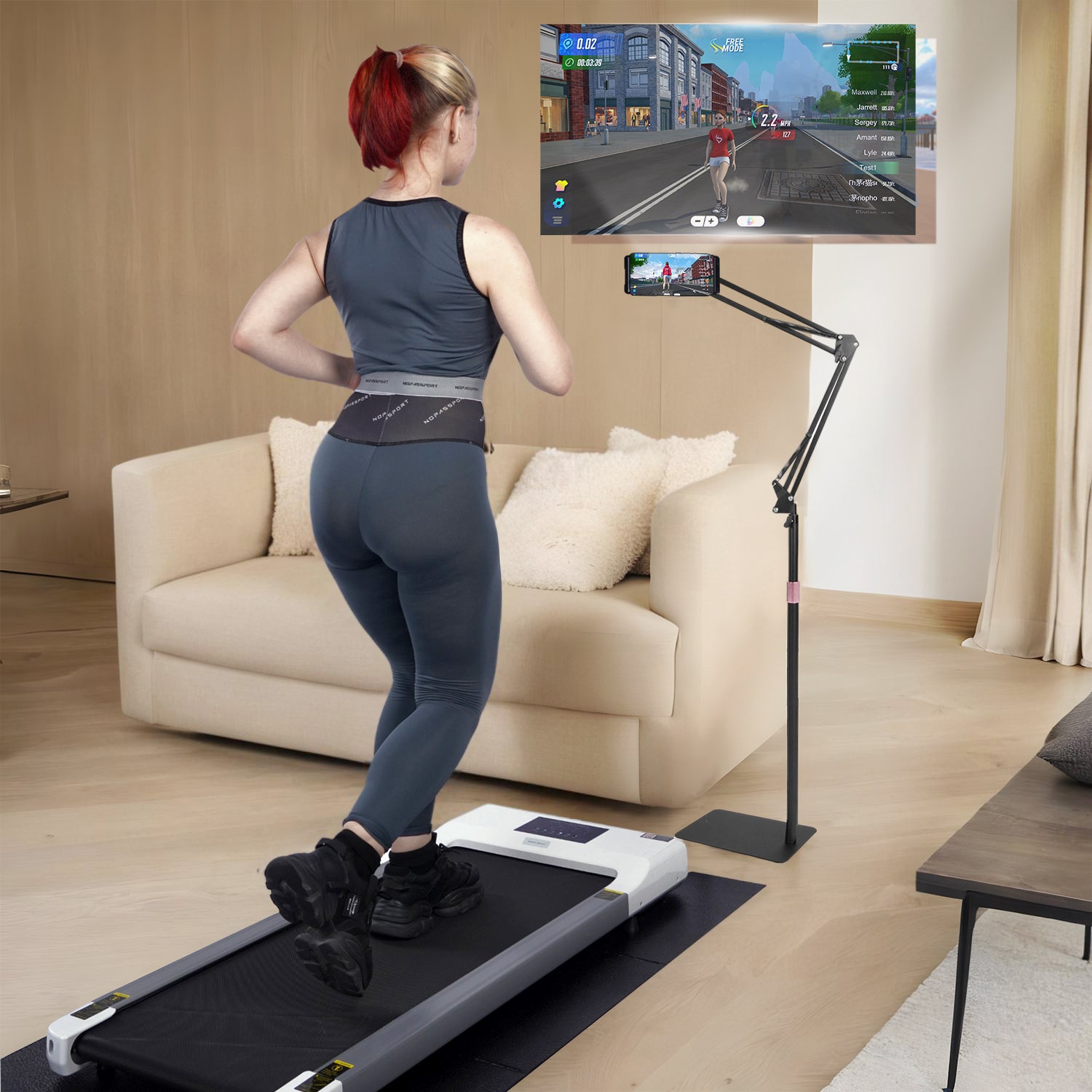 DeerRun® Mobile Phone Holder for Walking on Treadmills