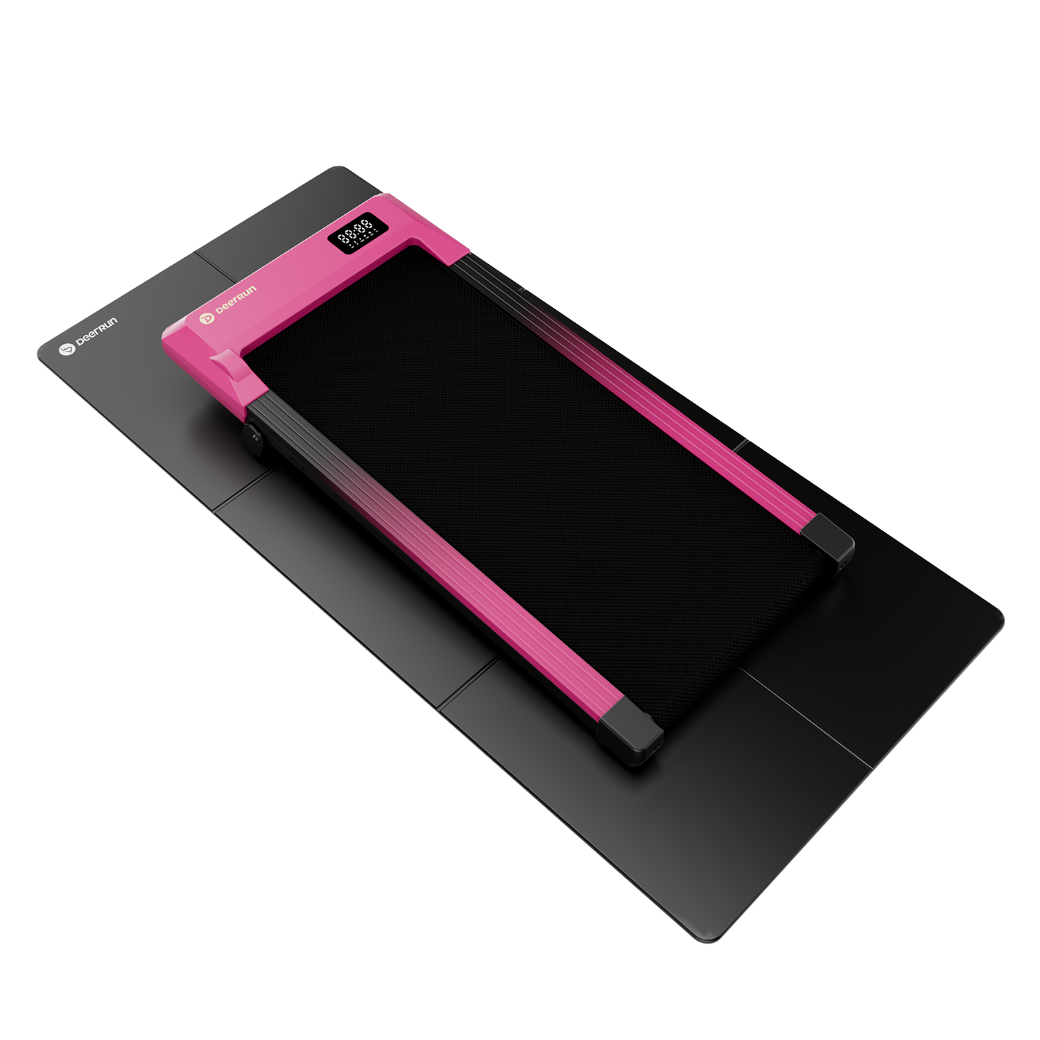 Valentine's Gift 7% Incline Under-Desk Walking Pad Treadmill - Black Pink