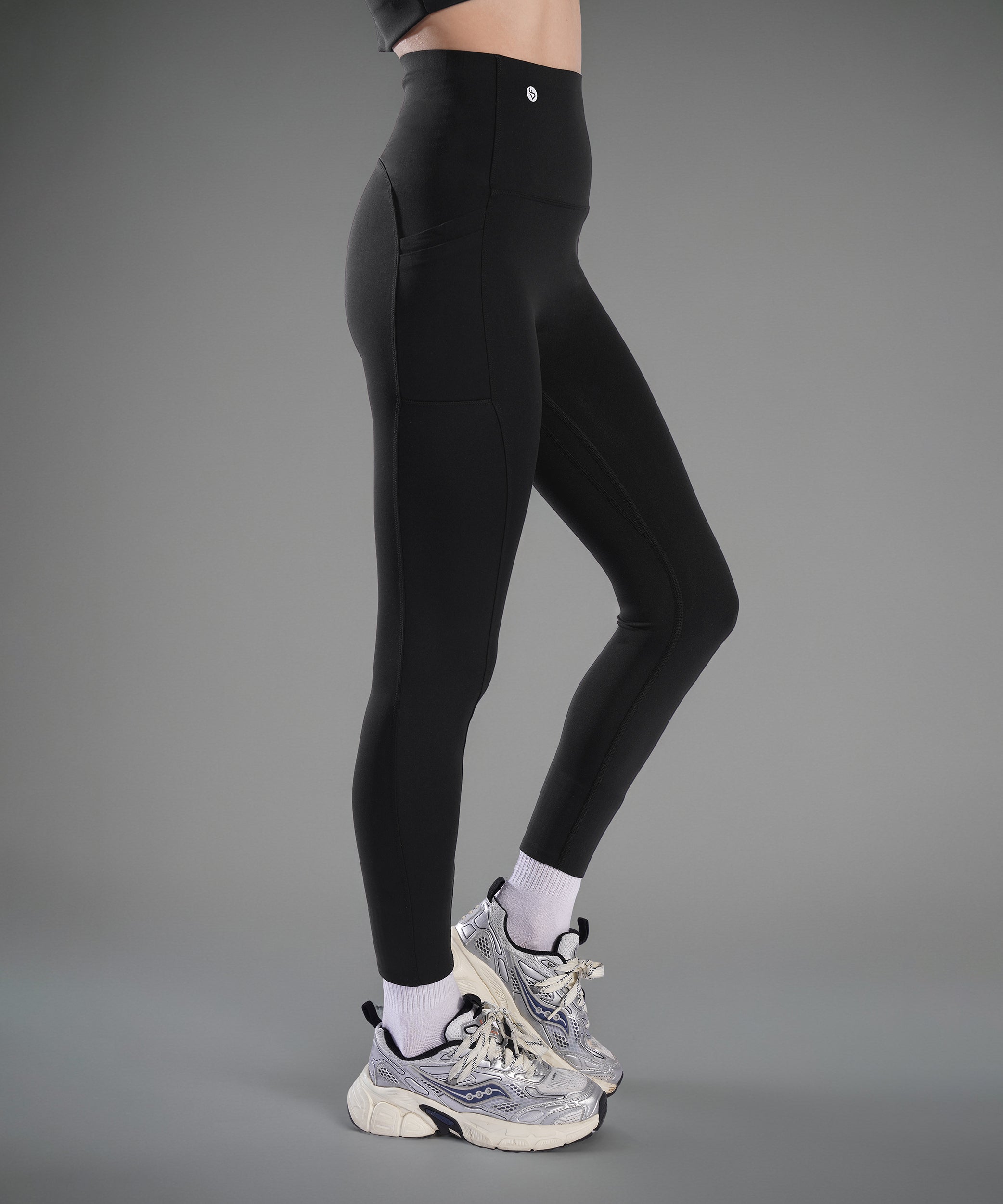 DeerRun® High-Waist Workout Legging 25'', with Dual Pockets