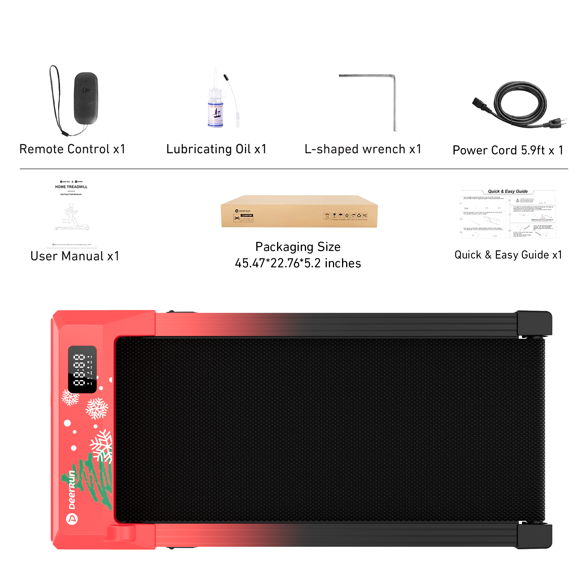 Q2 Christmas Edition 7% Incline Smart Walking Pad Treadmill