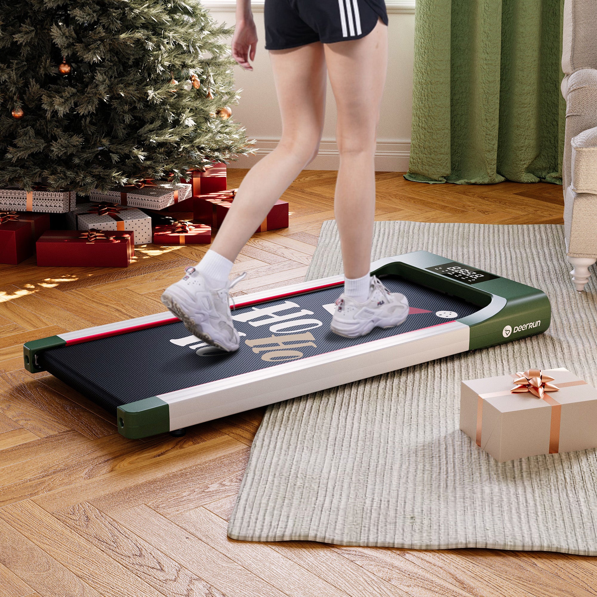 DeerRun＆Christmas Co-Branded Walking Pad Treadmill - A Globally Unique Christmas Gift, Only Sold on the Official Website