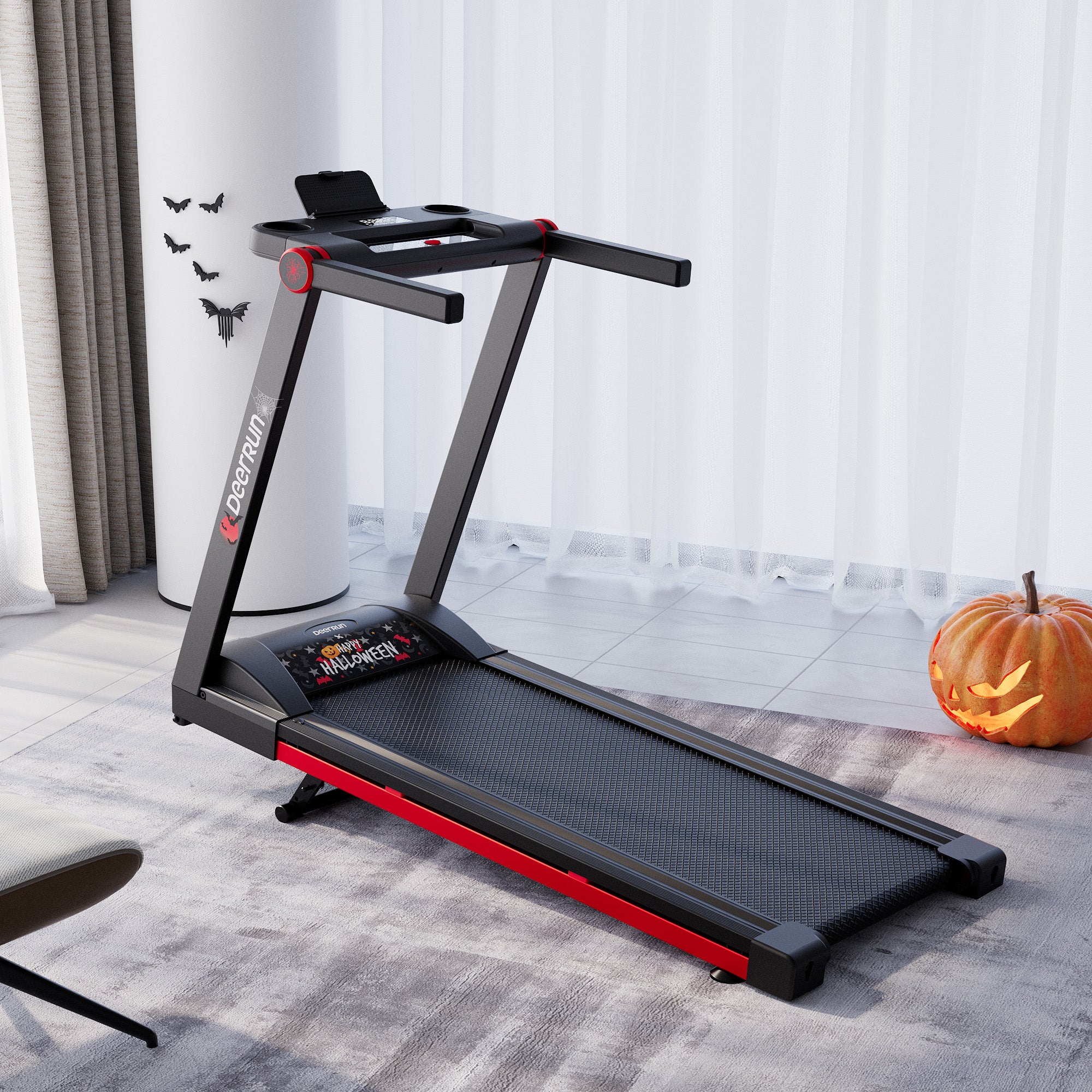 DeerRun＆Halloween Haunted Tagger Folding smart treadmill with Incline - only sold on the official website