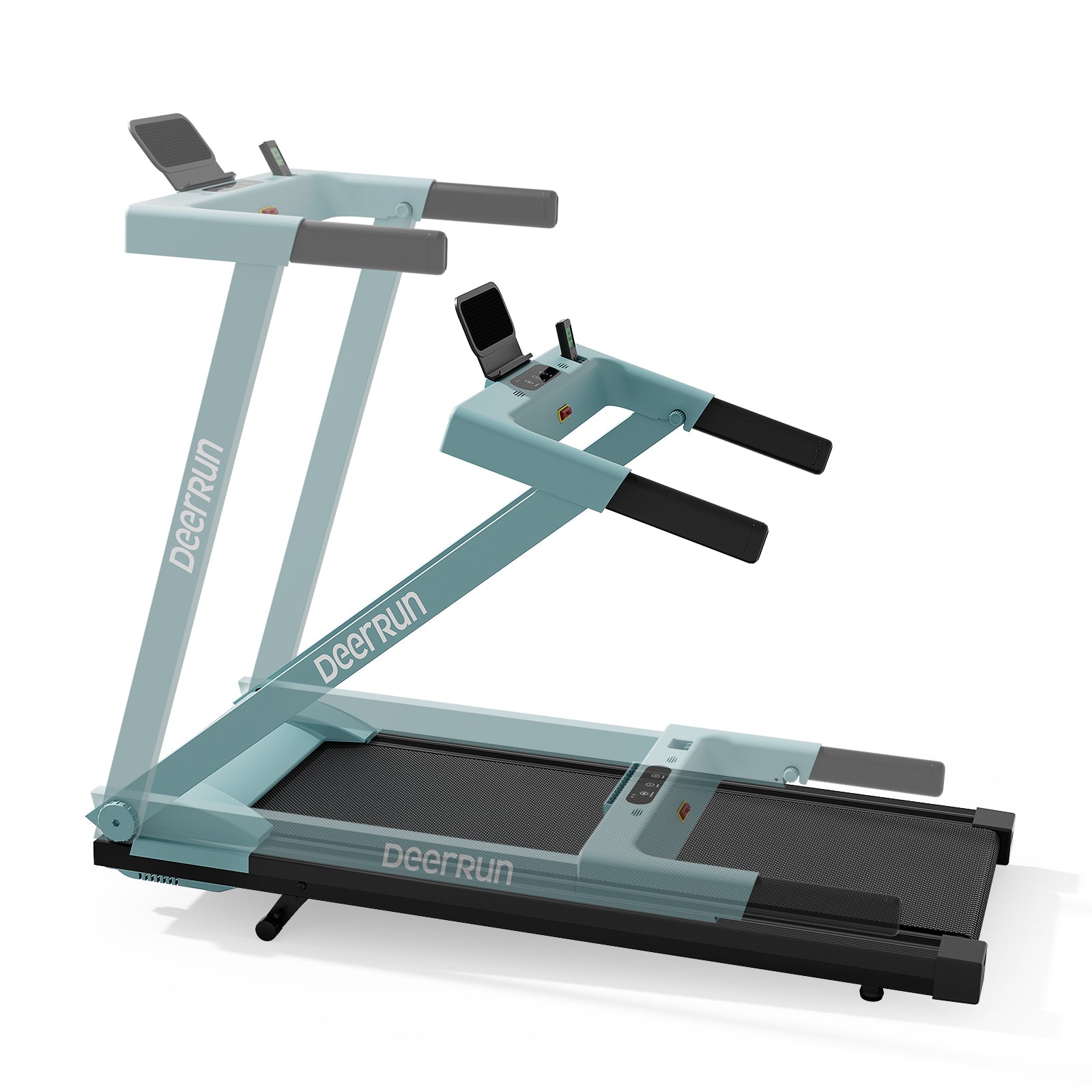 DeerRun A1 Pro Move+  6% Incline Foldable Treadmill——Upgraded Chip & NFC Support | 350Lbs, 10mph Mint Green