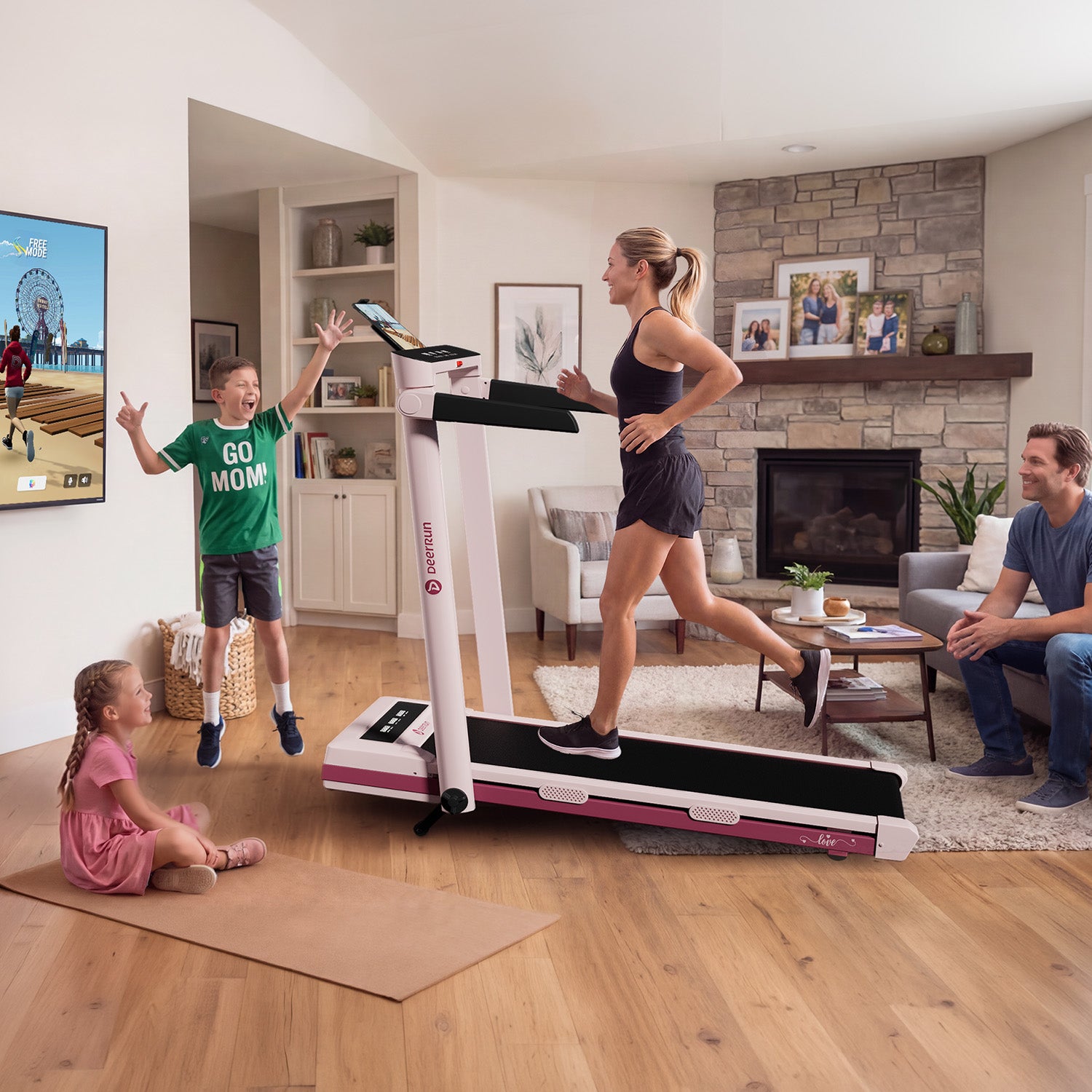 DeerRun Perfect Mother's Day Gift 12% Auto Incline Limited Edition Treadmill | Home Fitness Gift