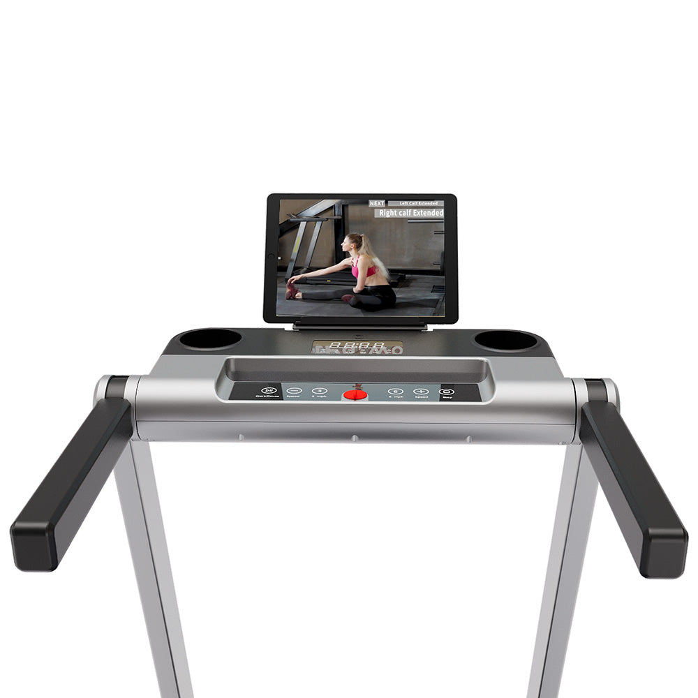 DeerRun A1 Pro Folding smart treadmill with 6% incline Silver - 10 MPH, 350 lbs & Gift giving