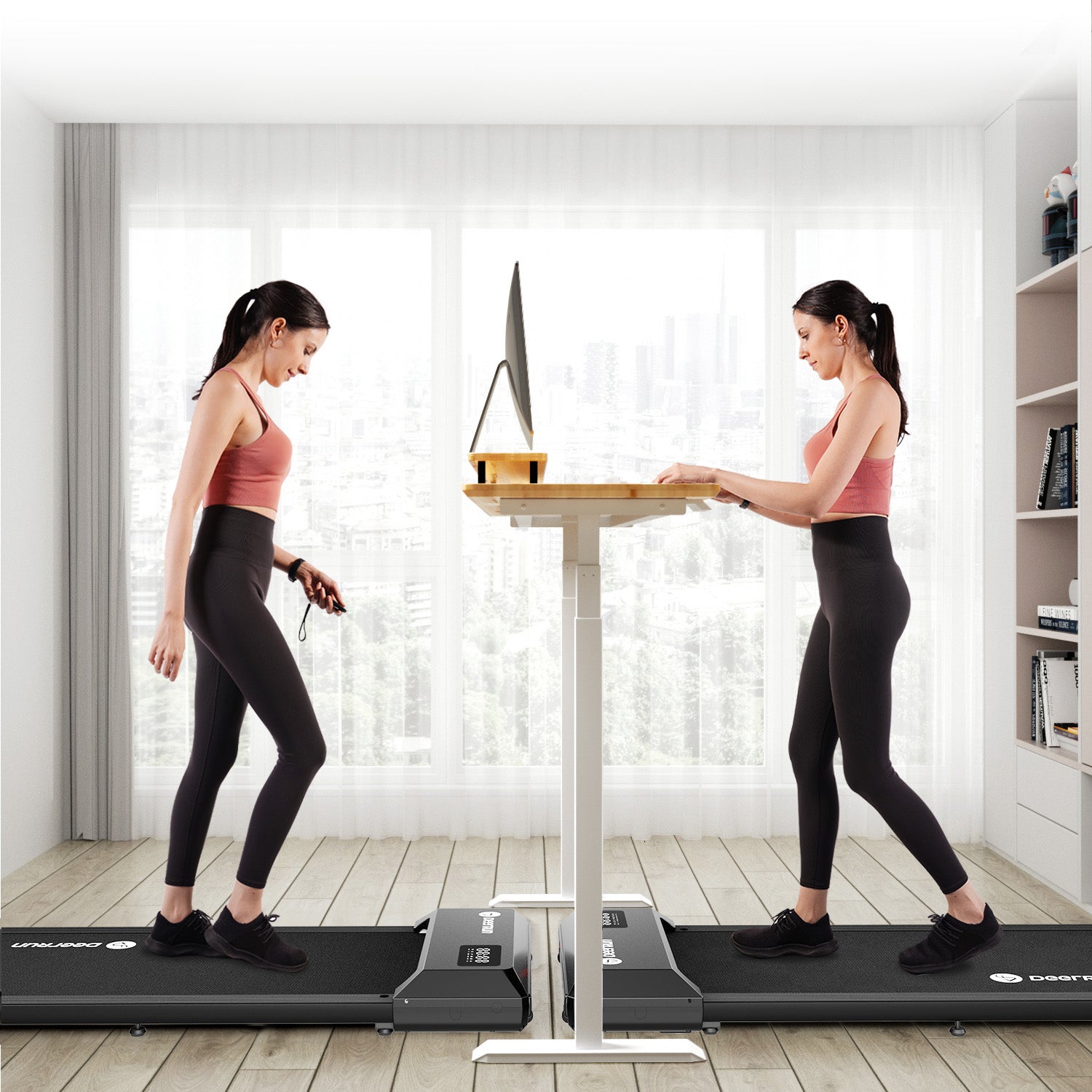 DeerRun Q1 Urban Under-Desk Treadmill with Remote Control & Gift giving