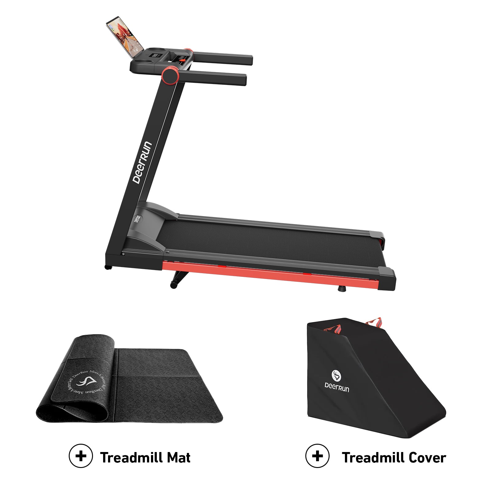 DeerRun A1 Pro Move+  6% Incline Foldable Treadmill——2025 Upgraded Chip & NFC Support | 350Lbs, 10mph