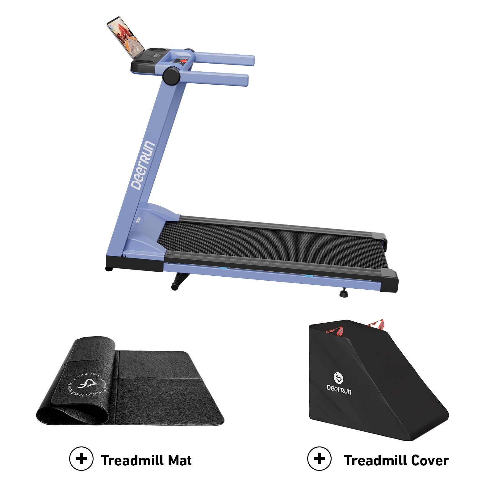 DeerRun A1 Pro Move+  6% Incline Foldable Treadmill——2025 Upgraded Chip & NFC Support | 350Lbs, 10mph