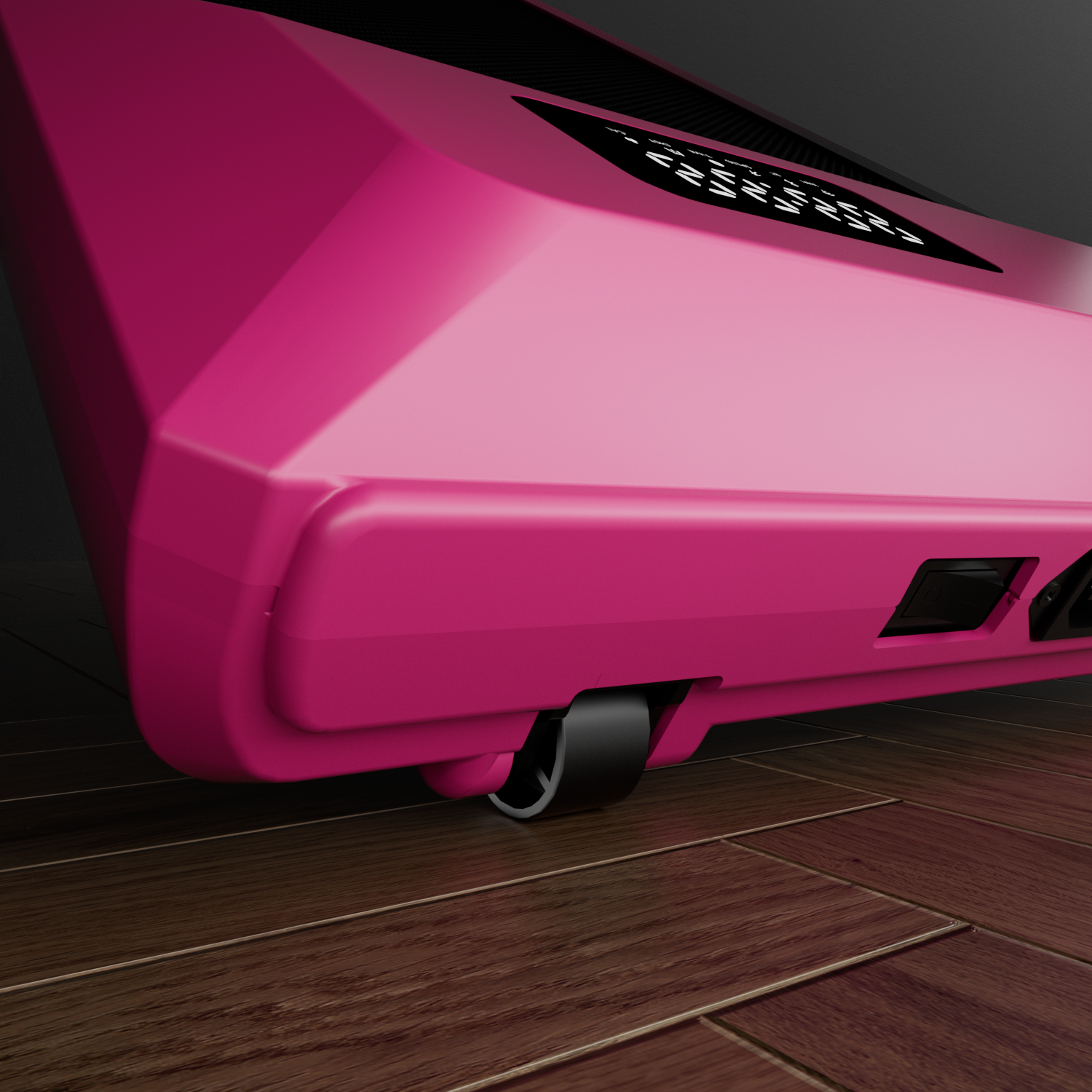 Valentine's Gift 7% Incline Under-Desk Walking Pad Treadmill - Black Pink