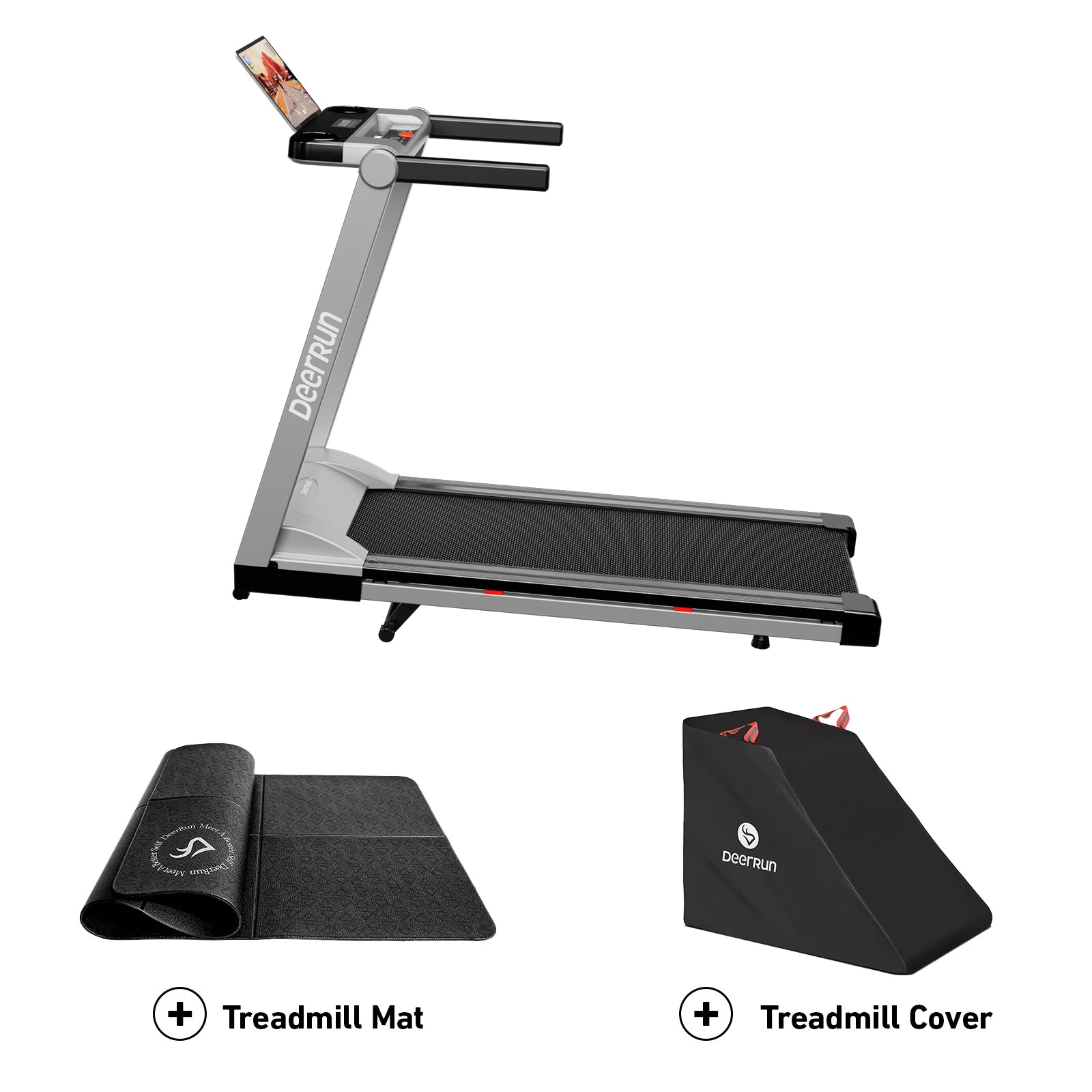 DeerRun A1 Pro Move+  6% Incline Foldable Treadmill——2025 Upgraded Chip & NFC Support | 350Lbs, 10mph