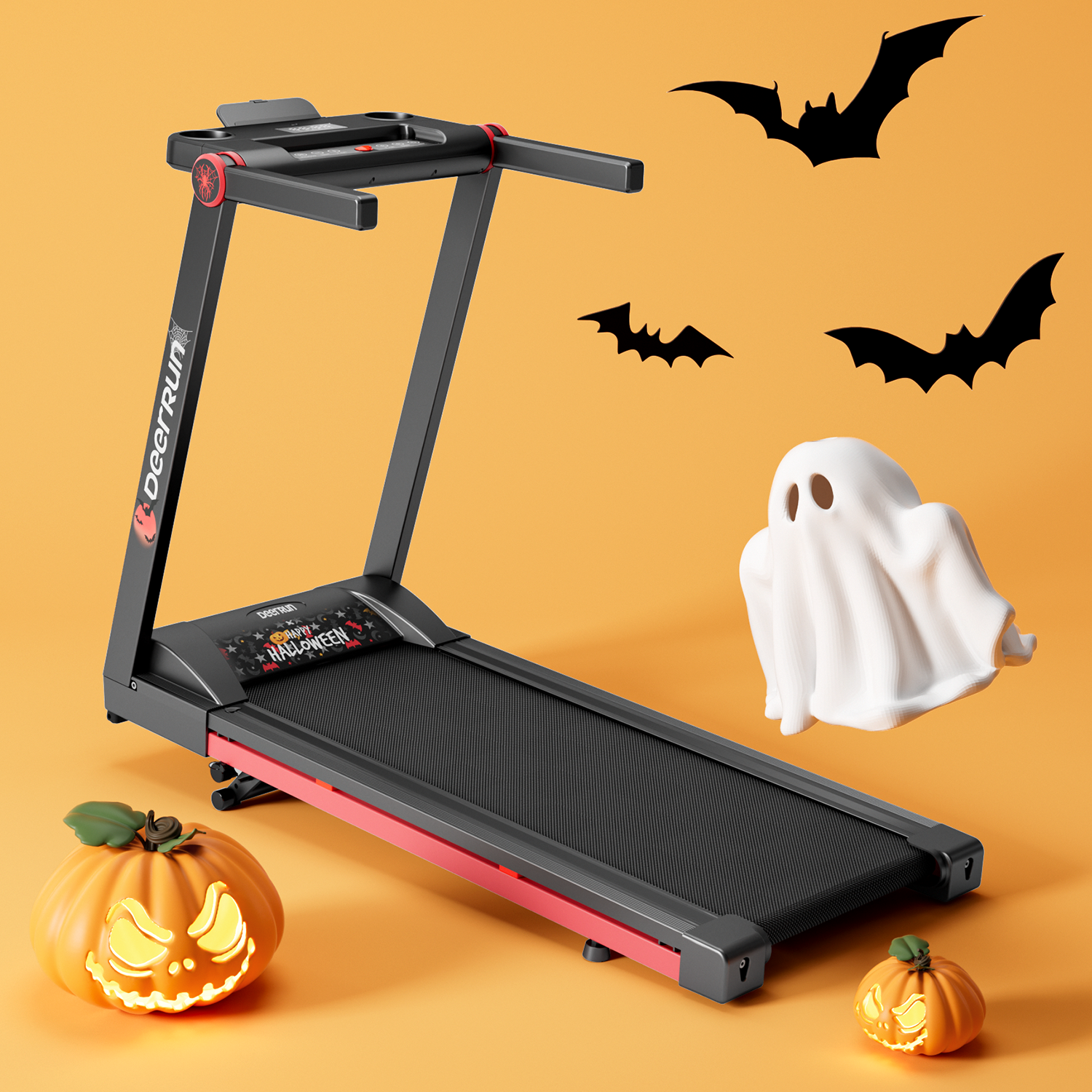 DeerRun＆Halloween Haunted Tagger Folding smart treadmill with Incline - only sold on the official website