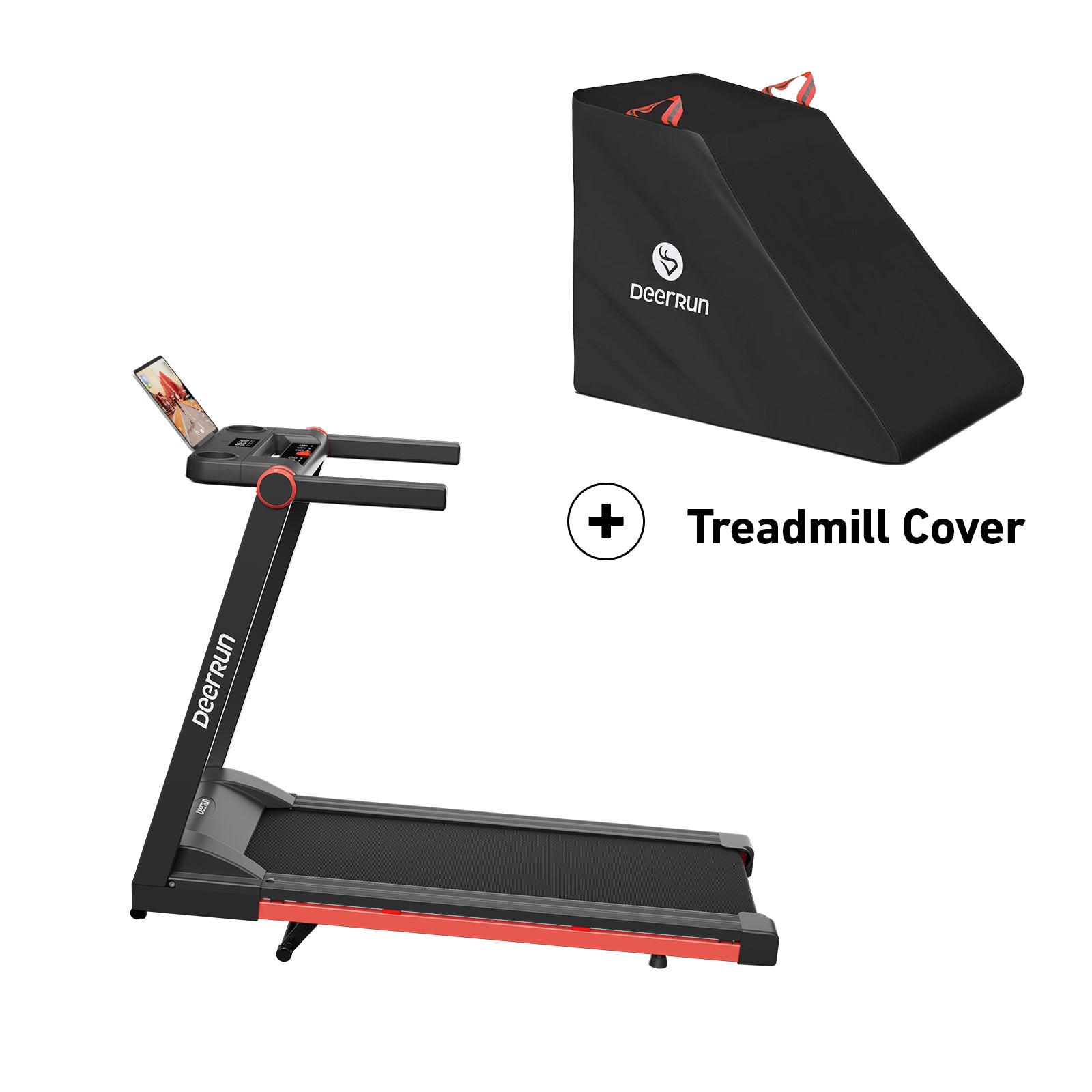 DeerRun A1 Pro Move+  6% Incline Foldable Treadmill——2025 Upgraded Chip & NFC Support | 350Lbs, 10mph