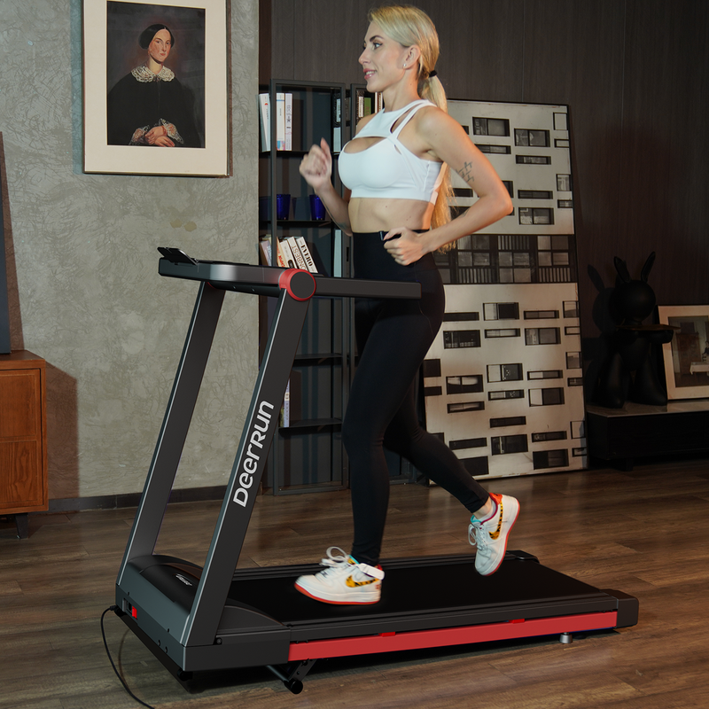 Deerrun 300 Ibs Weight Capacity 2.5 HP 2 in 1 Portable Treadmill Home Exercise | UK Deerrun 300 Ibs Weight Capacity 2.5 HP 2 in 1 Portable Treadmill Home Exercise | UK