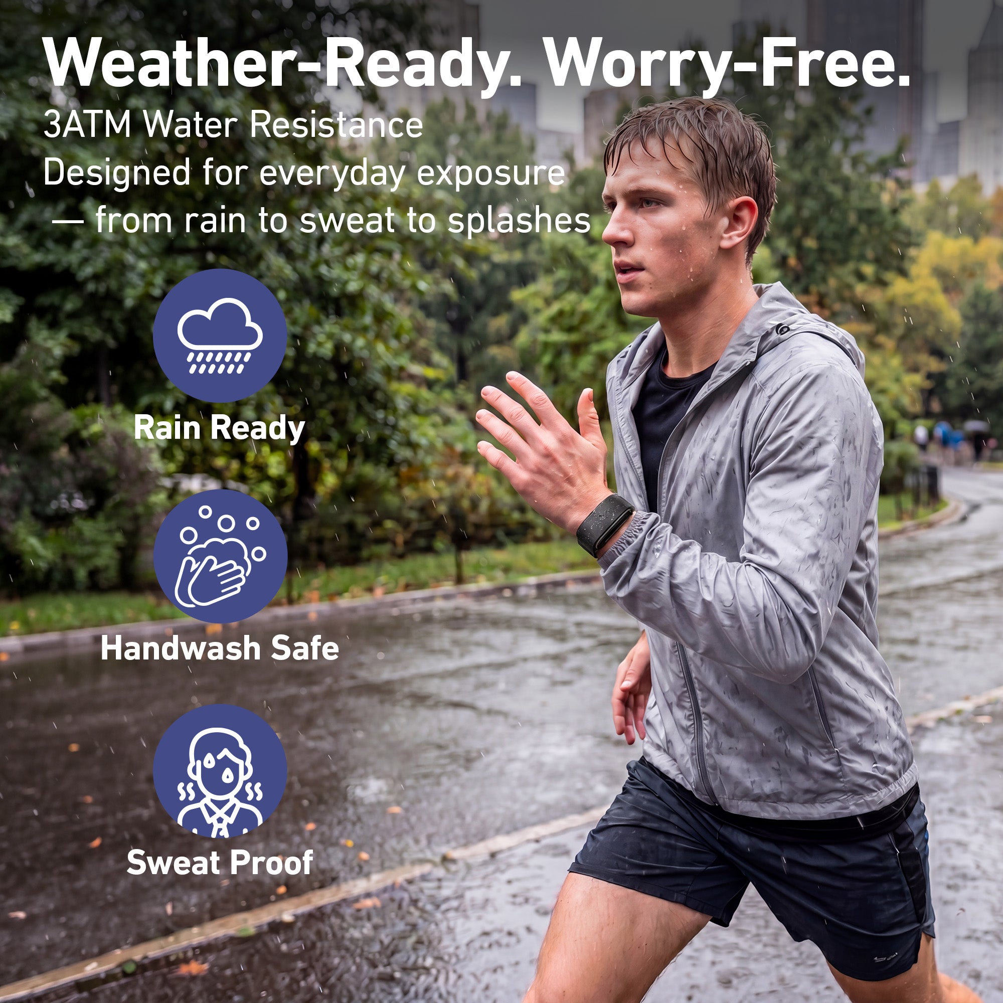 DeerRun® YE02 Smart Fitness Band: 24/7 Health & Workout Tracking with PitPat