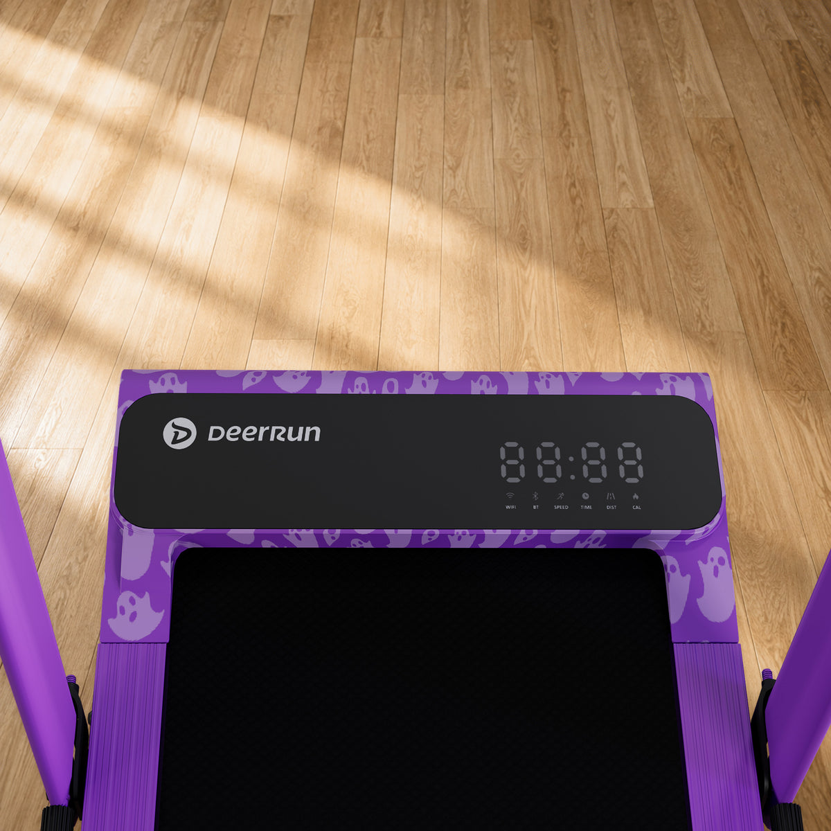 DeerRun Halloween Gift Edition 2-in-1 Foldable Treadmill for Home, Run & Save Space - With 6% Incline, Handlebar & Full Display Screen