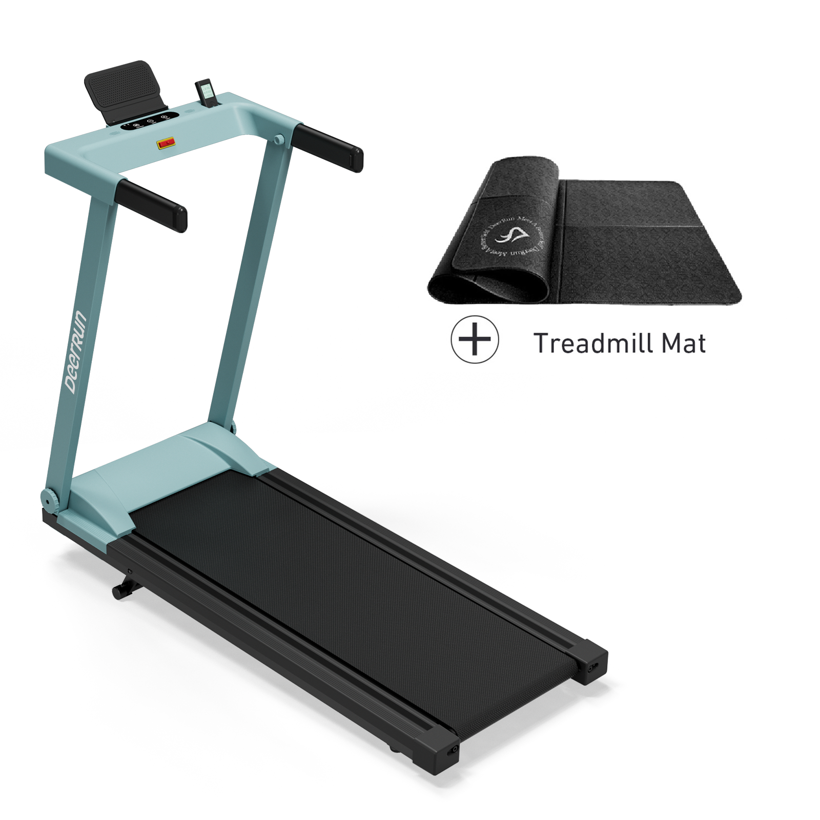 DeerRun A1 Pro Move+  6% Incline Foldable Treadmill——Upgraded Chip & NFC Support | 350Lbs, 10mph Mint Green