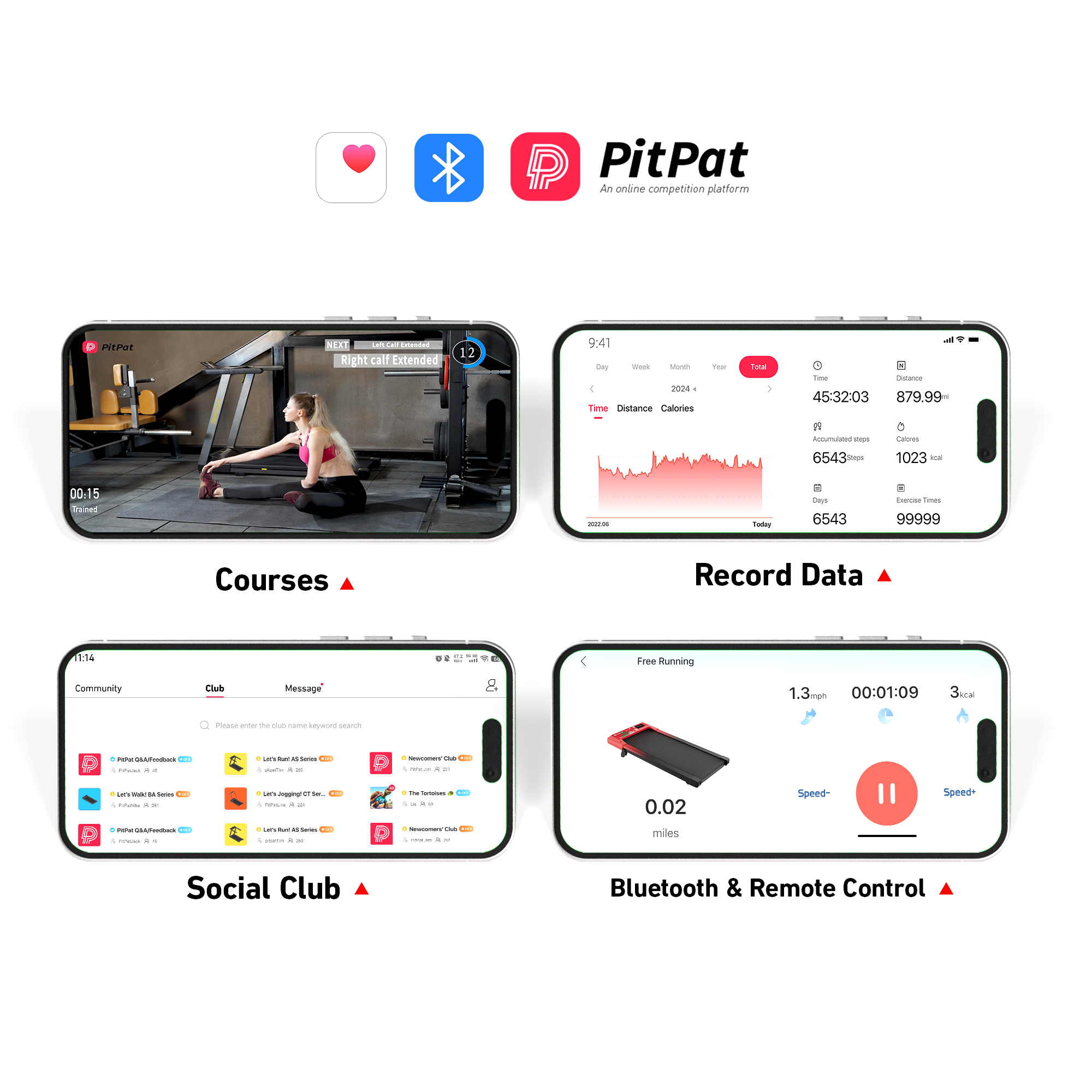 Q2 Christmas Edition 7% Incline Smart Walking Pad Treadmill