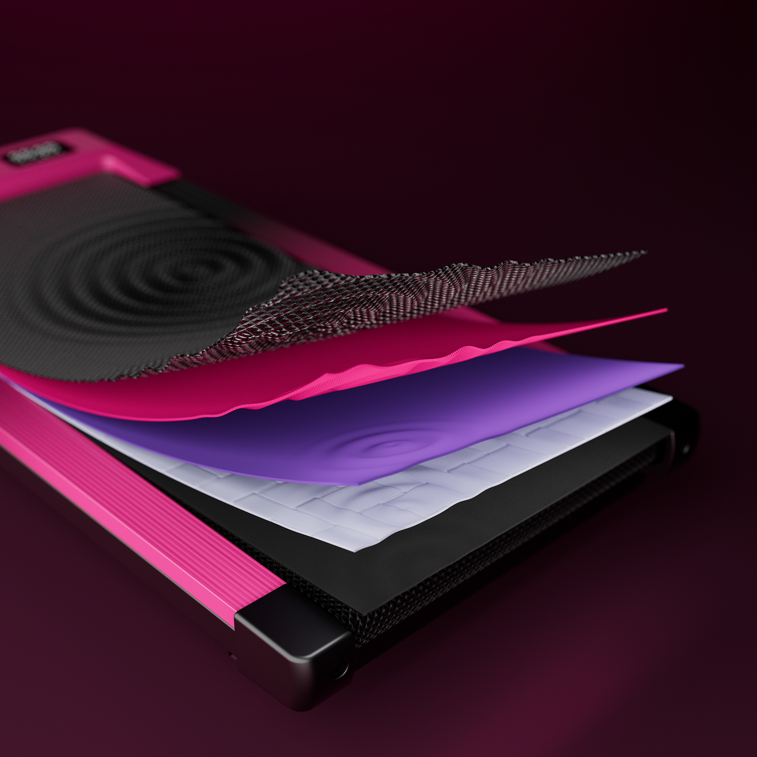 Valentine's Gift 7% Incline Under-Desk Walking Pad Treadmill - Black Pink