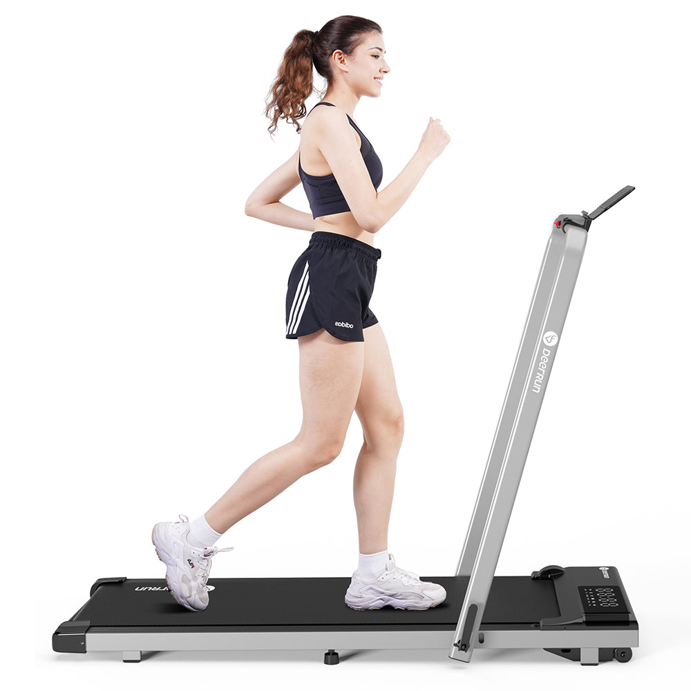 DeerRun A5 Pro Smart 2 in 1 Folding Treadmill with Handrail with treadmill mat