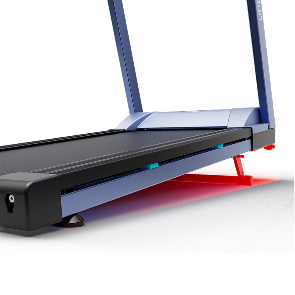 DeerRun A1 Pro Folding smart treadmill with 6% incline Light Blue - 10 MPH, 350 lbs