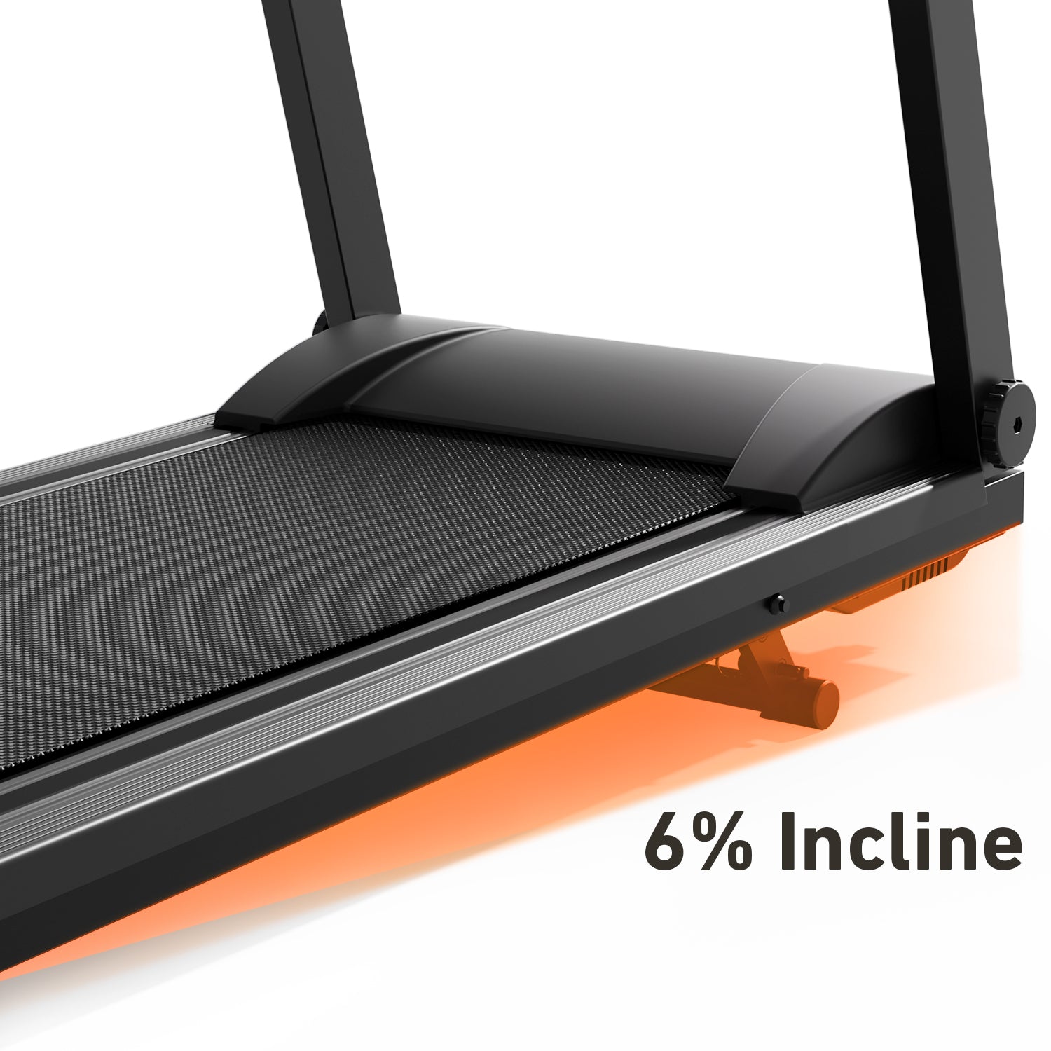 DeerRun All-New 2026 A1 Pro Move+ Smart Foldable Treadmill with 6% Incline & NFC | 350Lbs, 10mph, Black