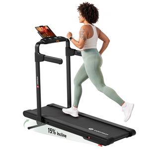 DeerRun Flex Rise 1 Walk-to-Run 15% Auto Incline Foldable Treadmill with Full Running Deck
