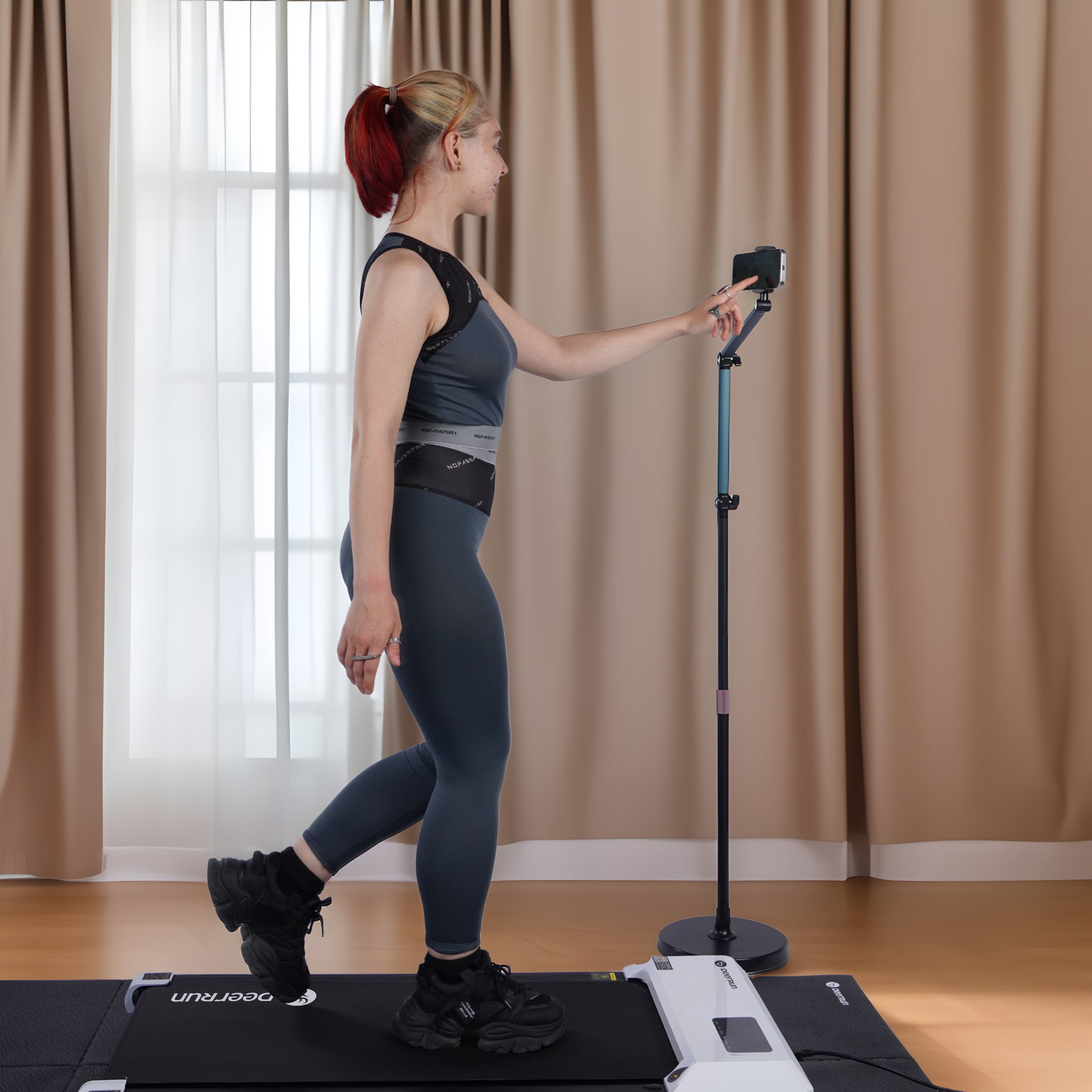 DeerRun® CoreBase Foldable Treadmill Mat - Waterproof, Anti-Slip, Noise-Reducing Design for Home Gyms