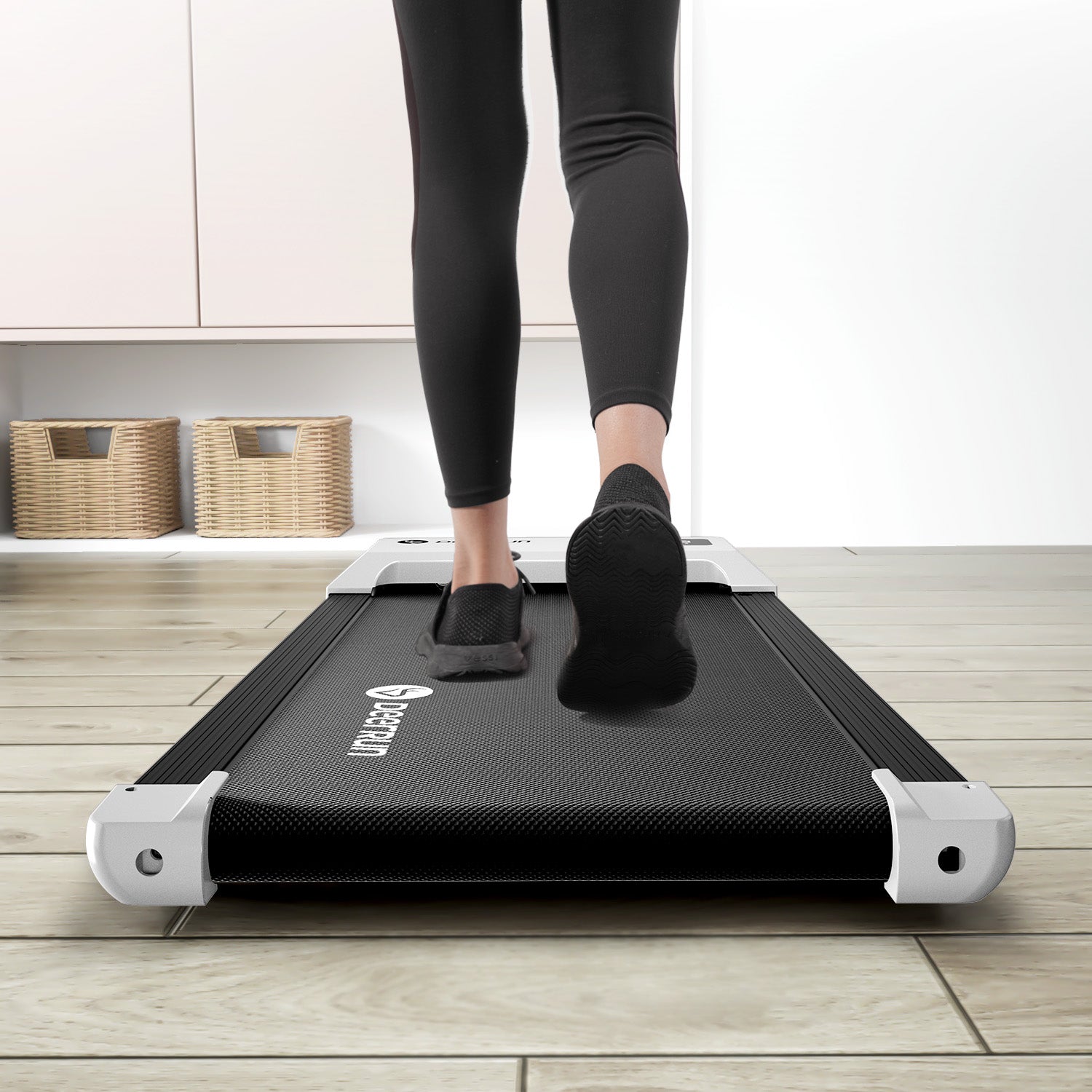 DeerRun Q1-Urban Under-Desk Treadmill with Remote Control and Under Desk Bike