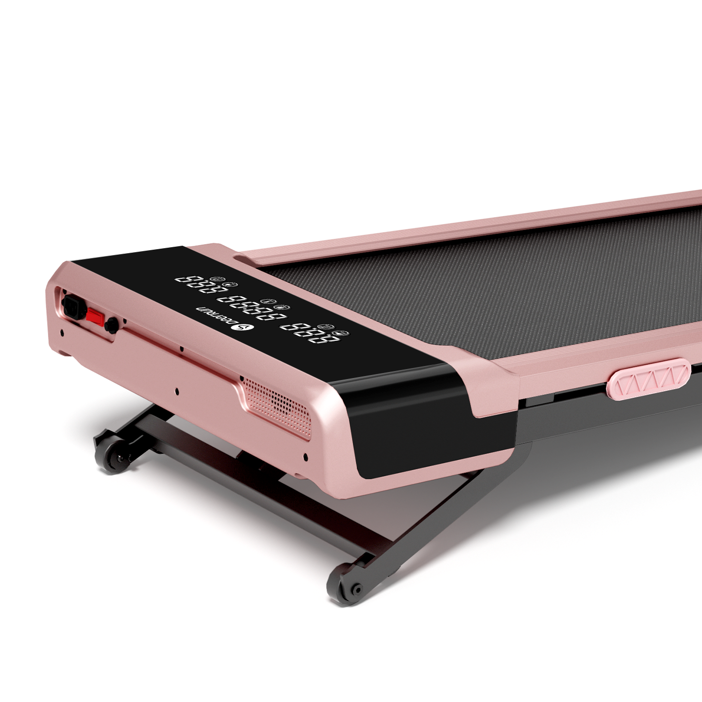 DeerRun Z10 12% Auto Incline Smart Walking Pad Treadmill with remote control-Pink