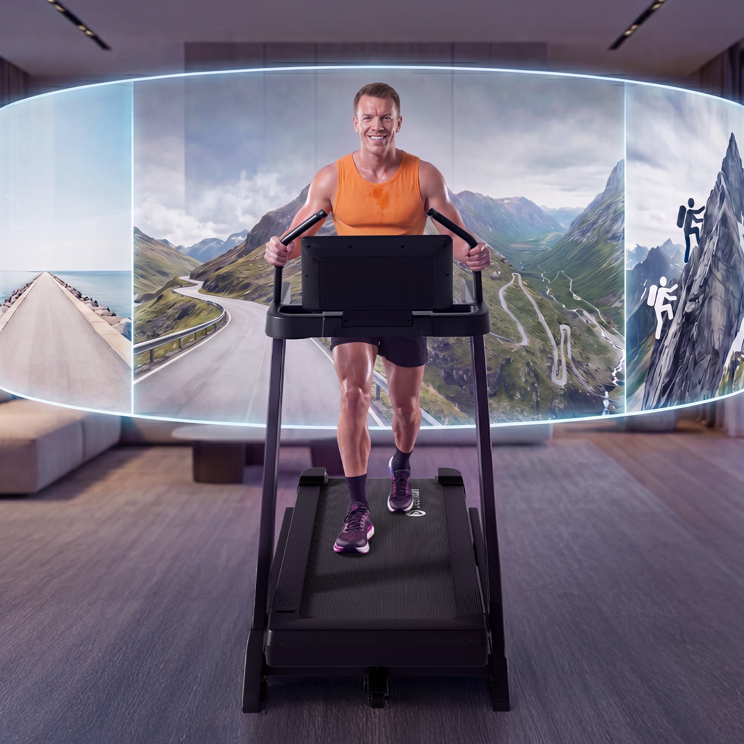DeerRun Apex Titan 1 -6% Decline to 48% Incline Real Terrain Training Treadmill