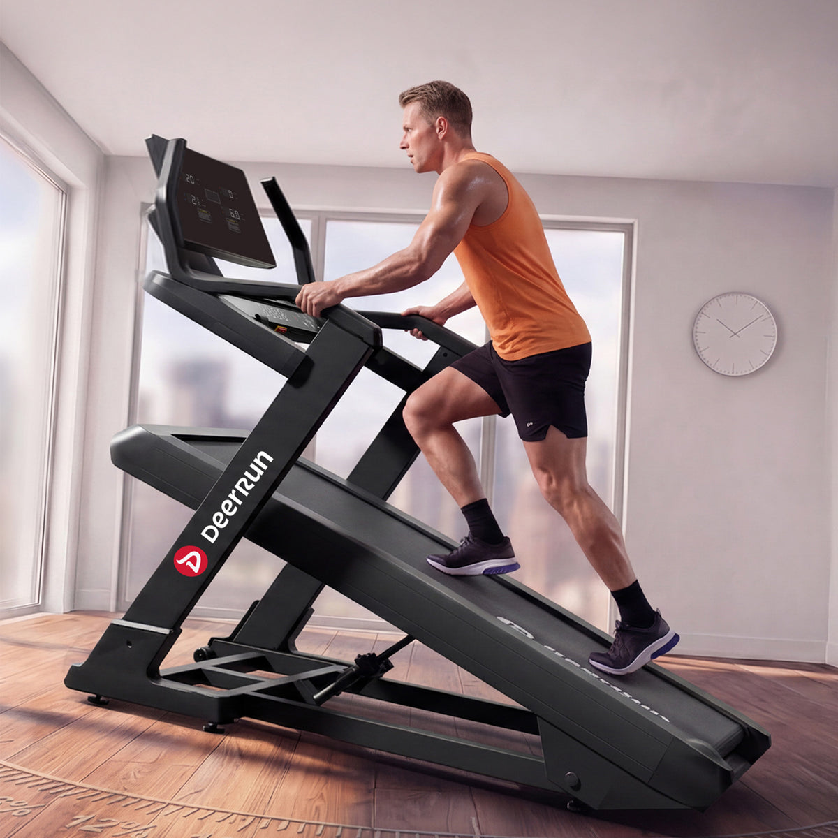 DeerRun Apex Titan 1 real terrain incline treadmill