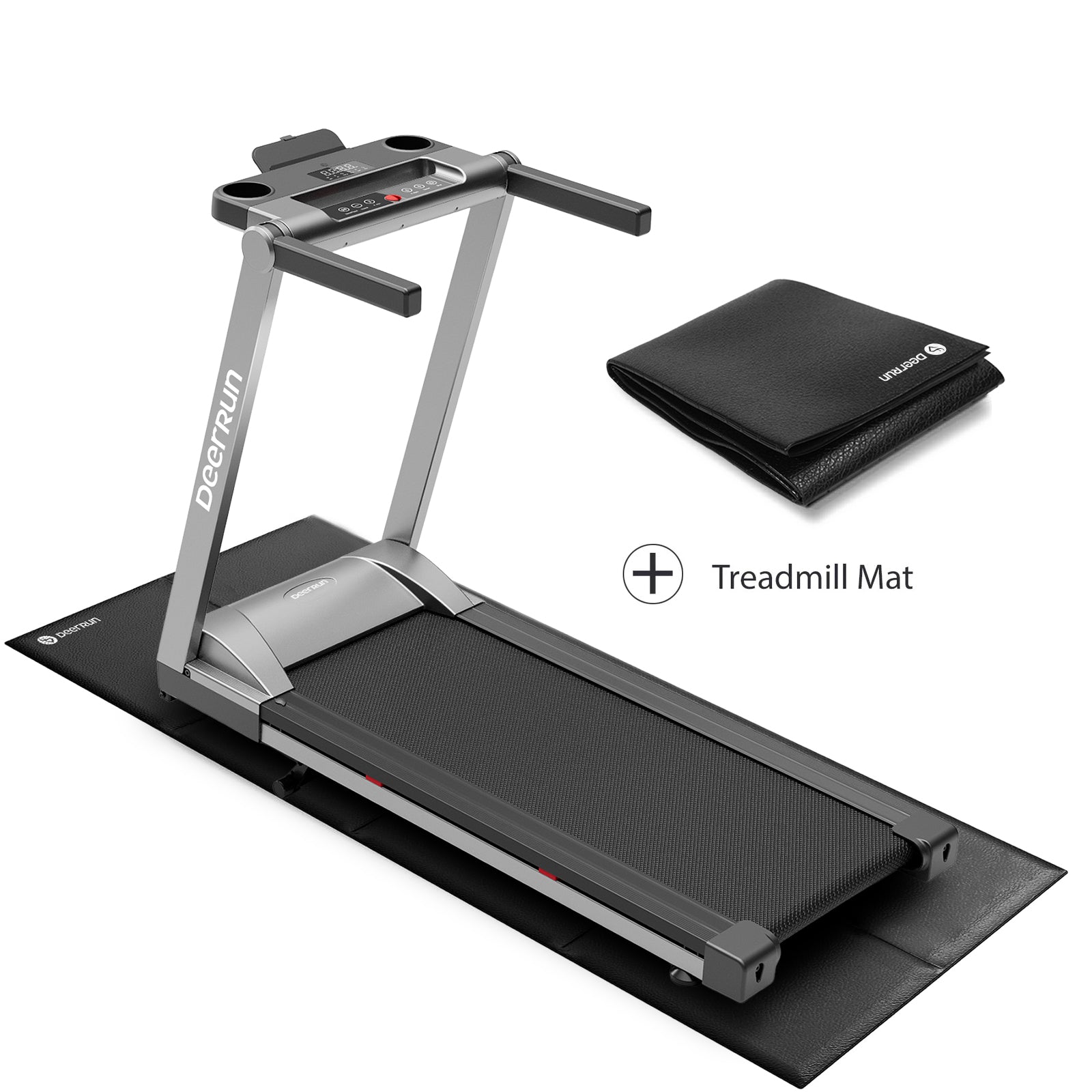 DeerRun® A1 Pro Folding smart treadmill with incline with treadmill mat