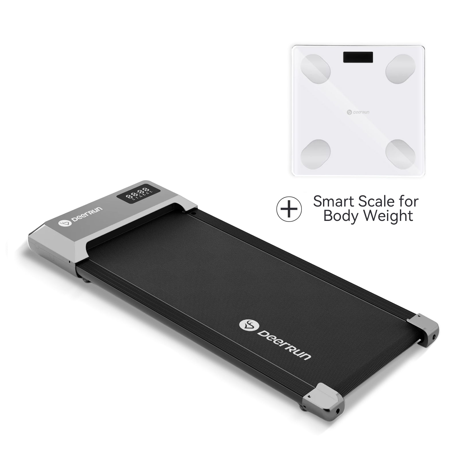 DeerRun-Q1 Urban Under-Desk Treadmill & Smart Scale for Body Weight