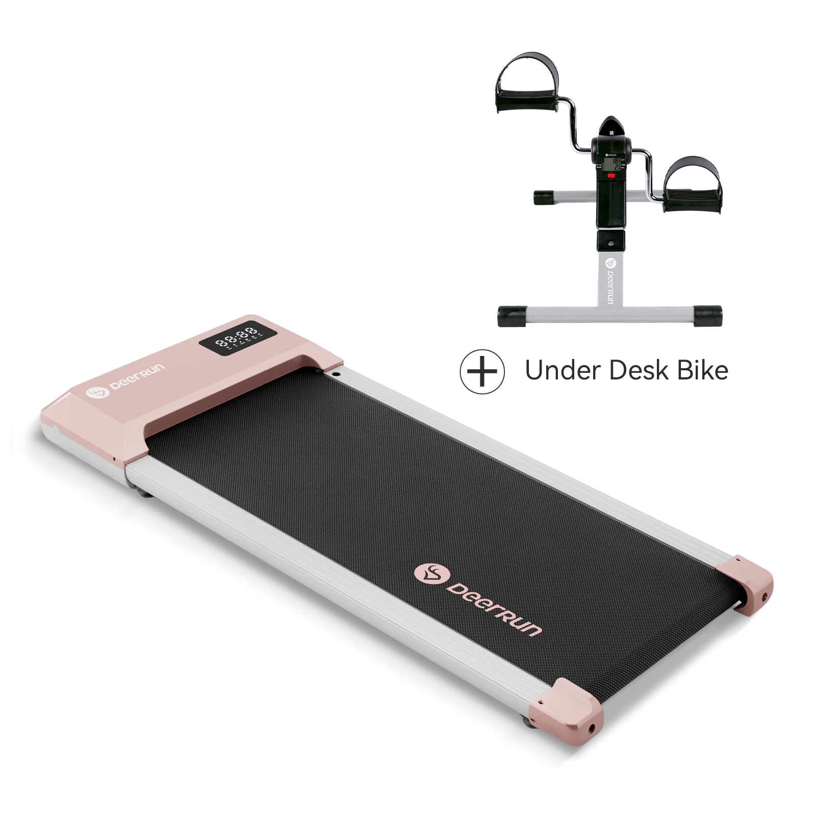 DeerRun Q1-Urban Under-Desk Treadmill with Remote Control and Under Desk Bike