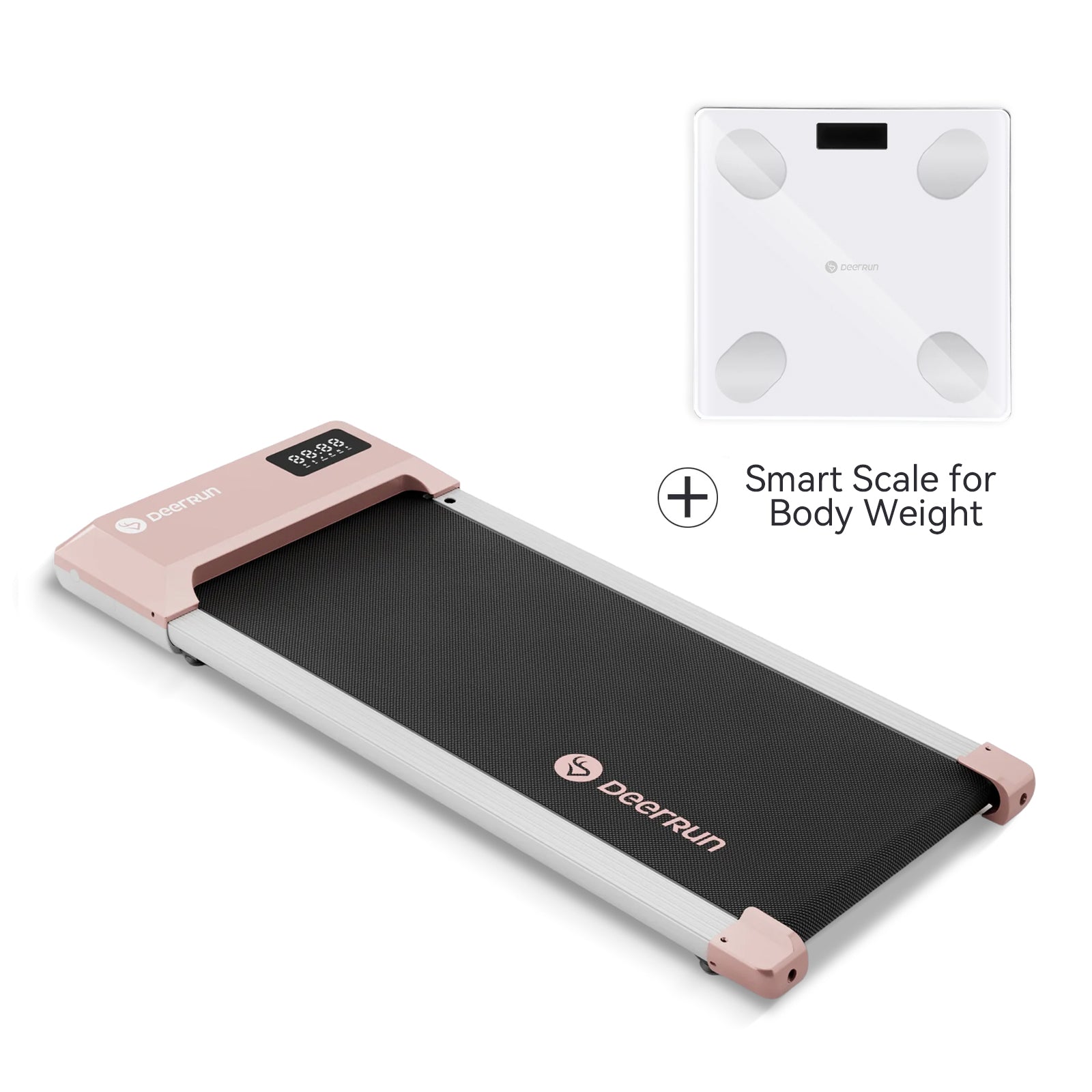 DeerRun-Q1 Urban Under-Desk Treadmill & Smart Scale for Body Weight