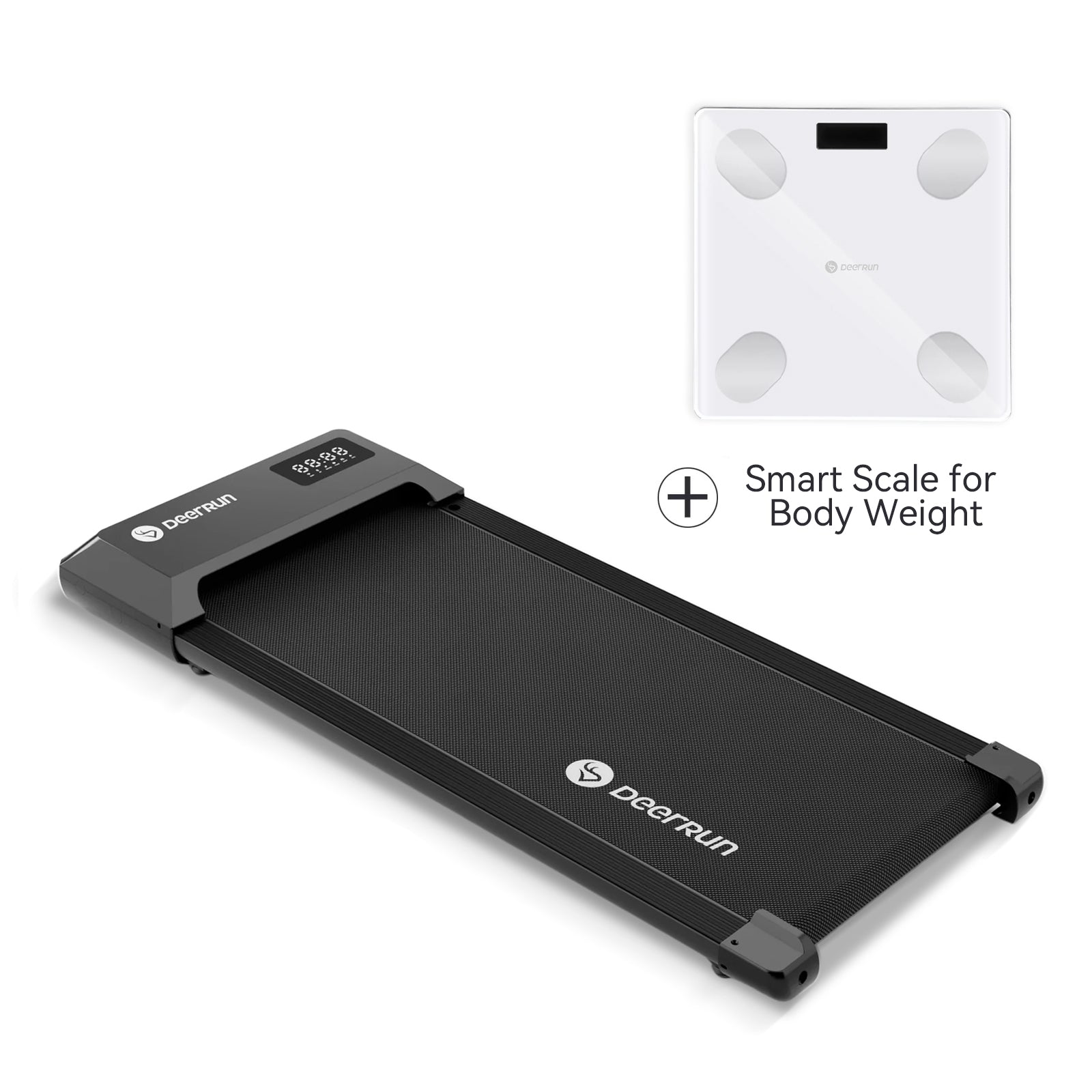 DeerRun-Q1 Urban Under-Desk Treadmill & Smart Scale for Body Weight