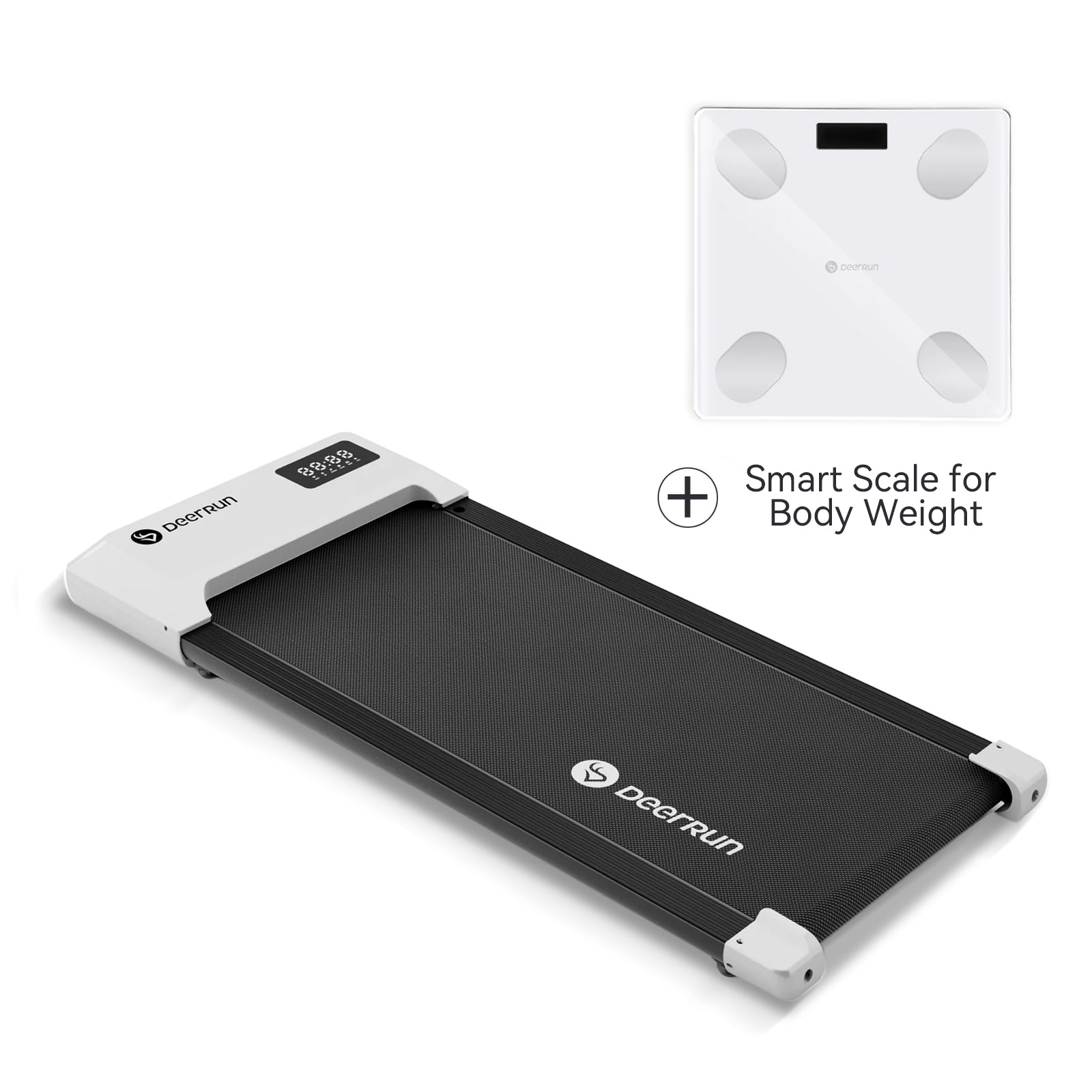 DeerRun-Q1 Urban Under-Desk Treadmill & Smart Scale for Body Weight