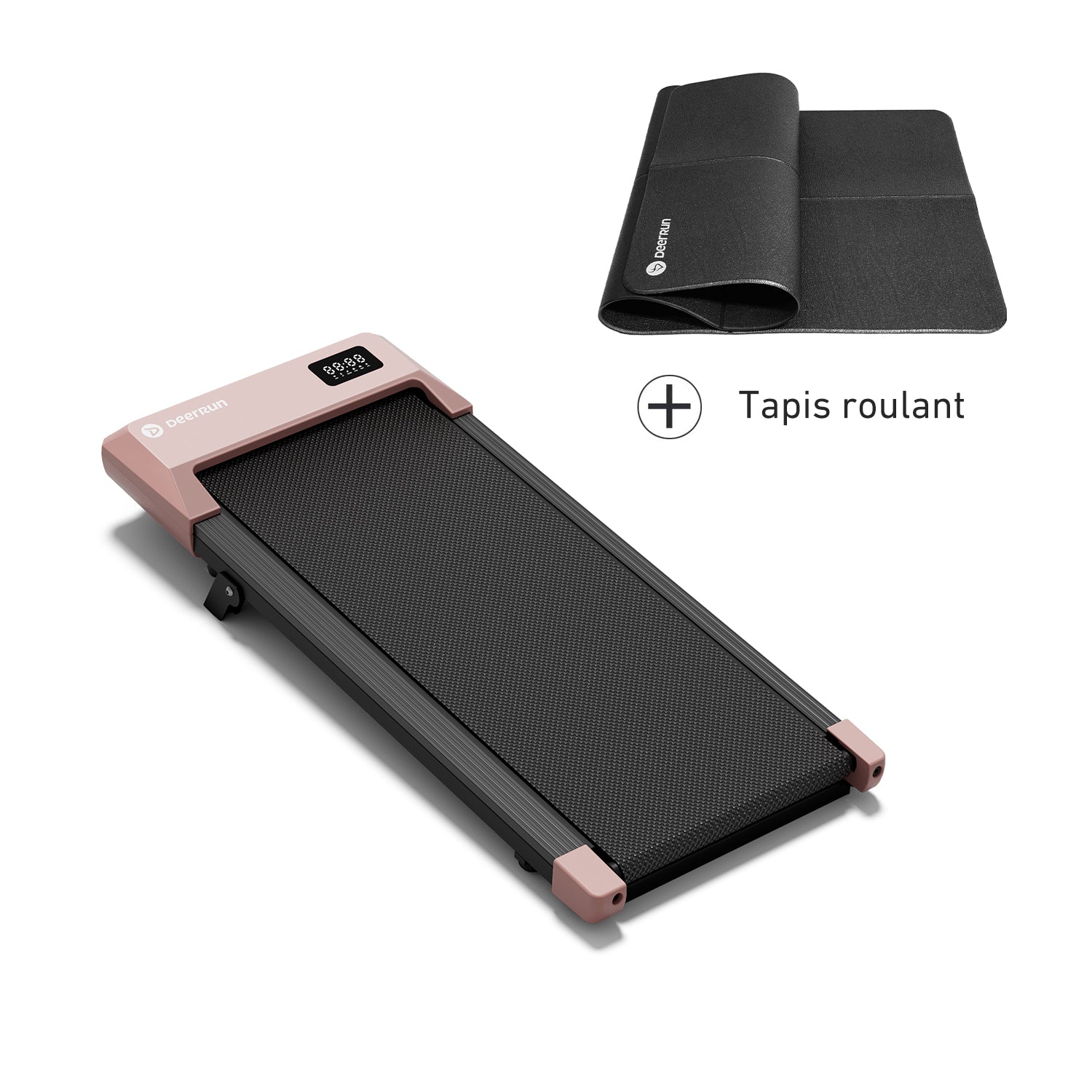 DeerRun Q2 Urban 7% Incline Smart Walking Pad Treadmill with Remote Control Rose Gold
