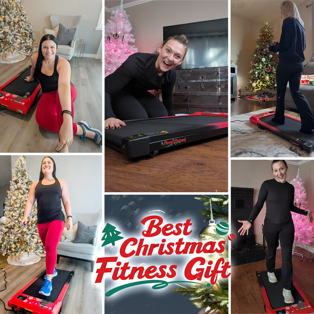Q2 Christmas Edition 7% Incline Smart Walking Pad Treadmill