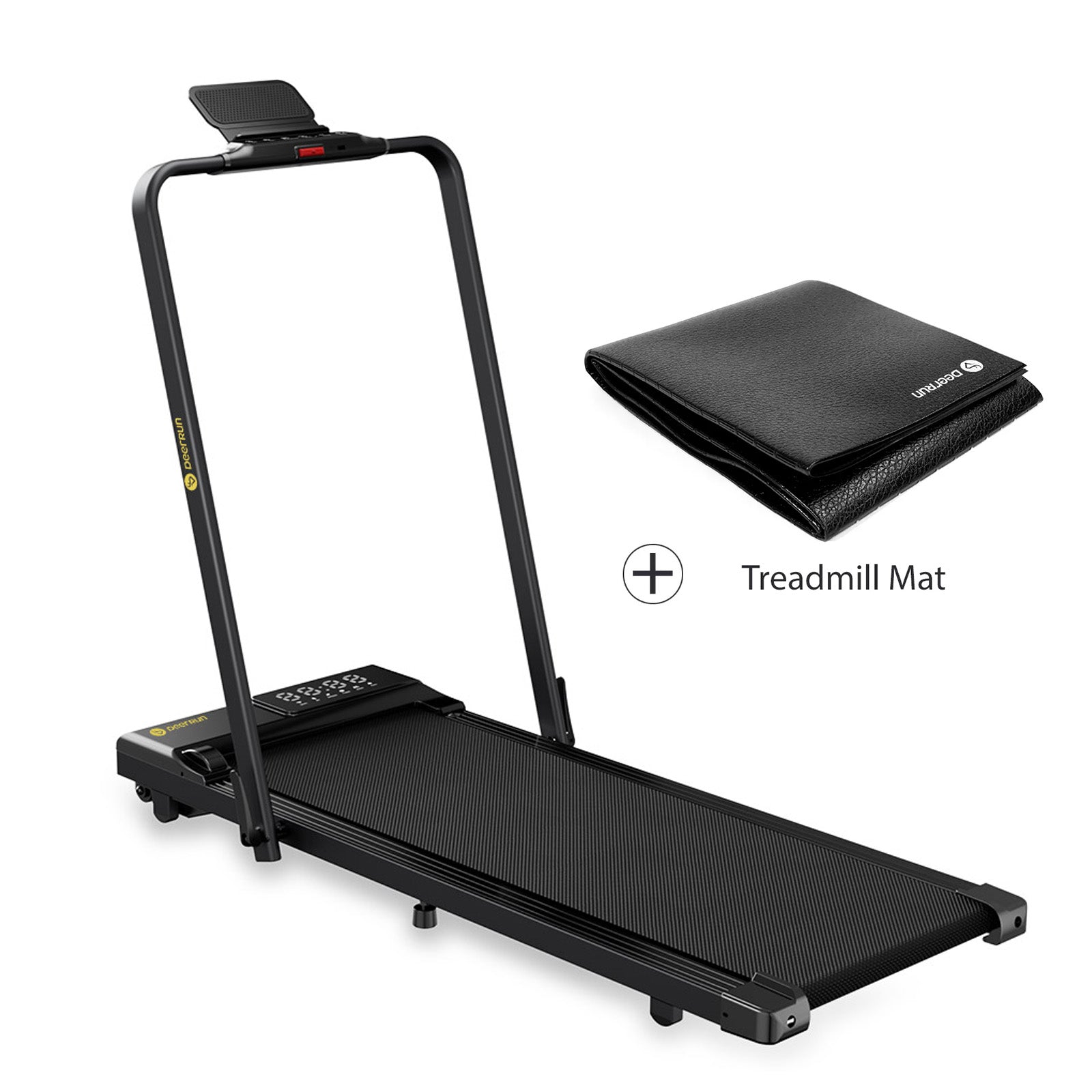 DeerRun-A5 Pro Smart 2 in 1 Folding Treadmill with handrail & Treadmill Mat