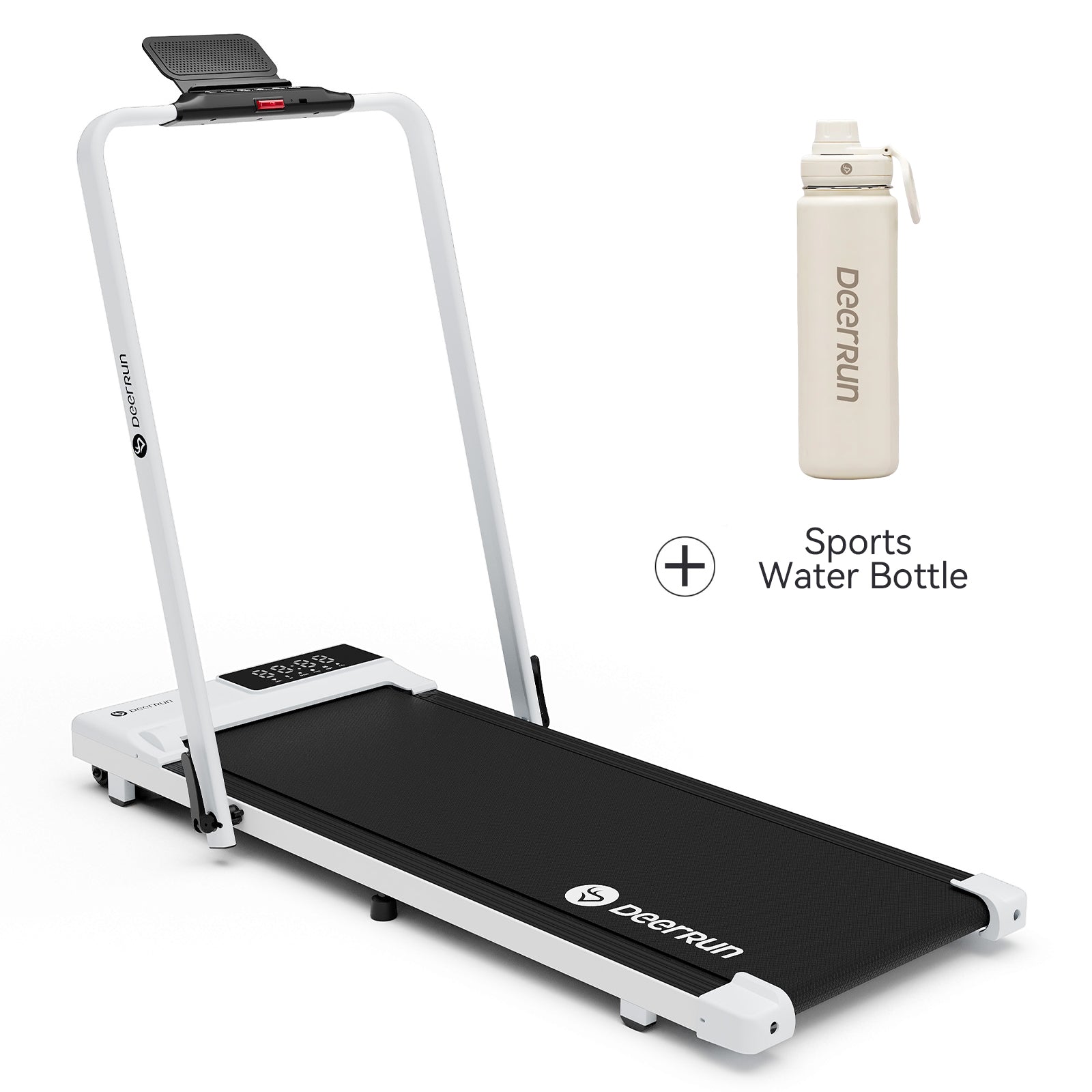 DeerRun A5 Pro Smart 2 in 1 Folding Treadmill with handrail & Sports Water Bottle