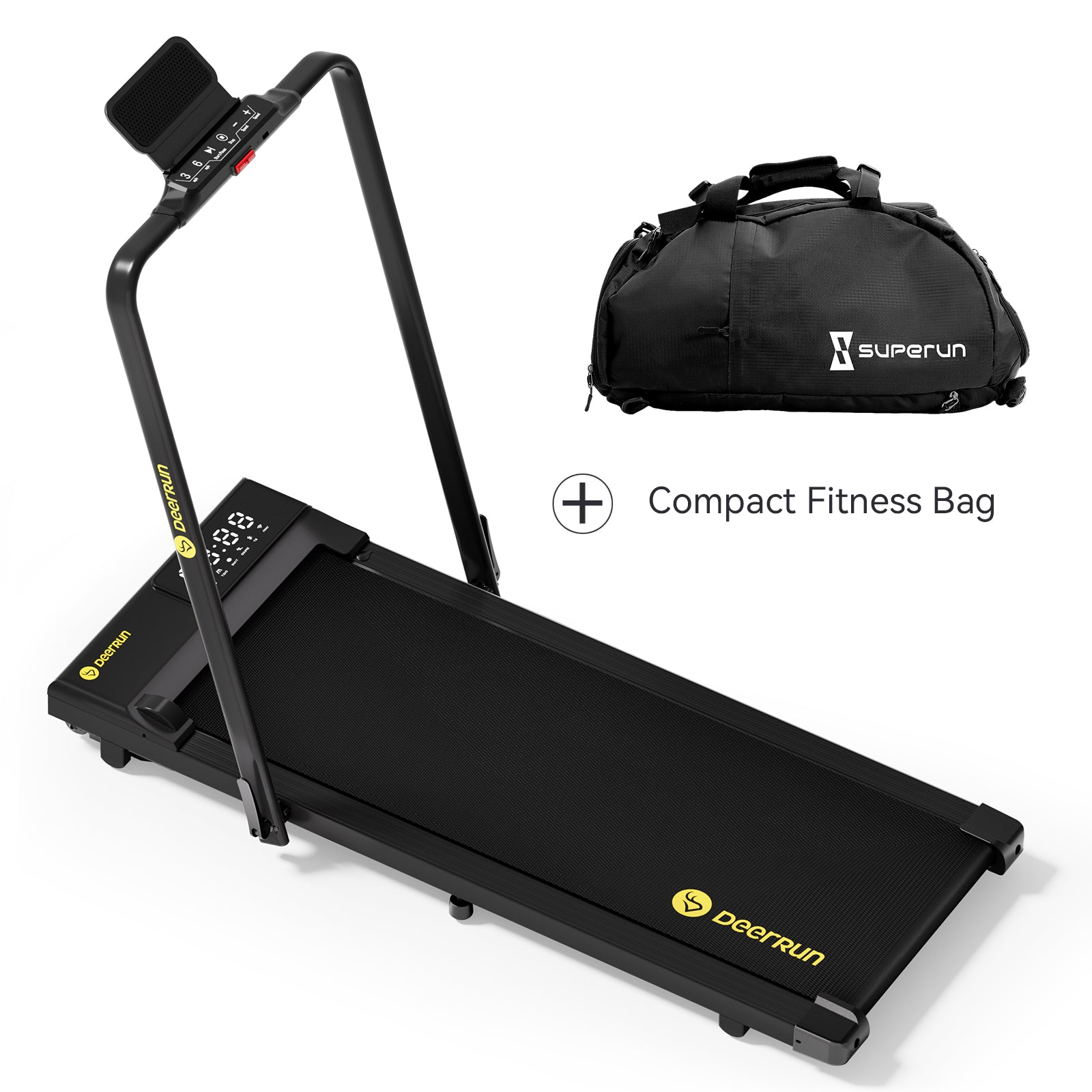 DeerRun A5 Pro Smart 2 in 1 Folding Treadmill Black