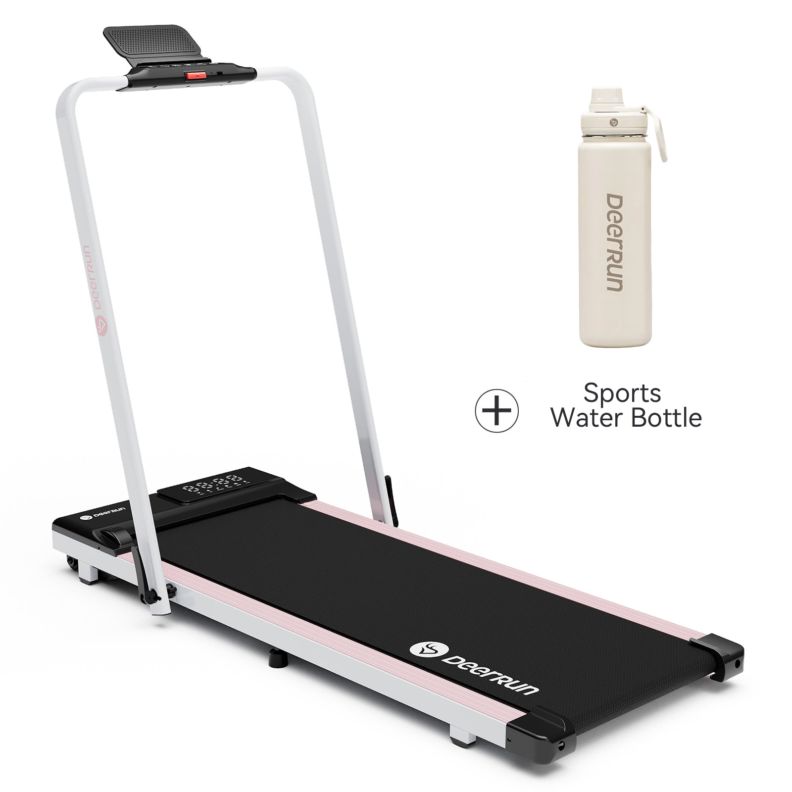 DeerRun A5 Pro Smart 2 in 1 Folding Treadmill with handrail & Sports Water Bottle